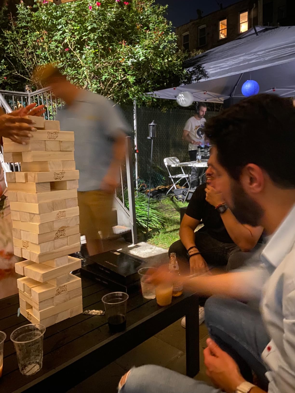 Jenga Giant - Hardwood Blocks - Stacks to Over 4 Feet - Officially Licensed - JS6 customer photo 2