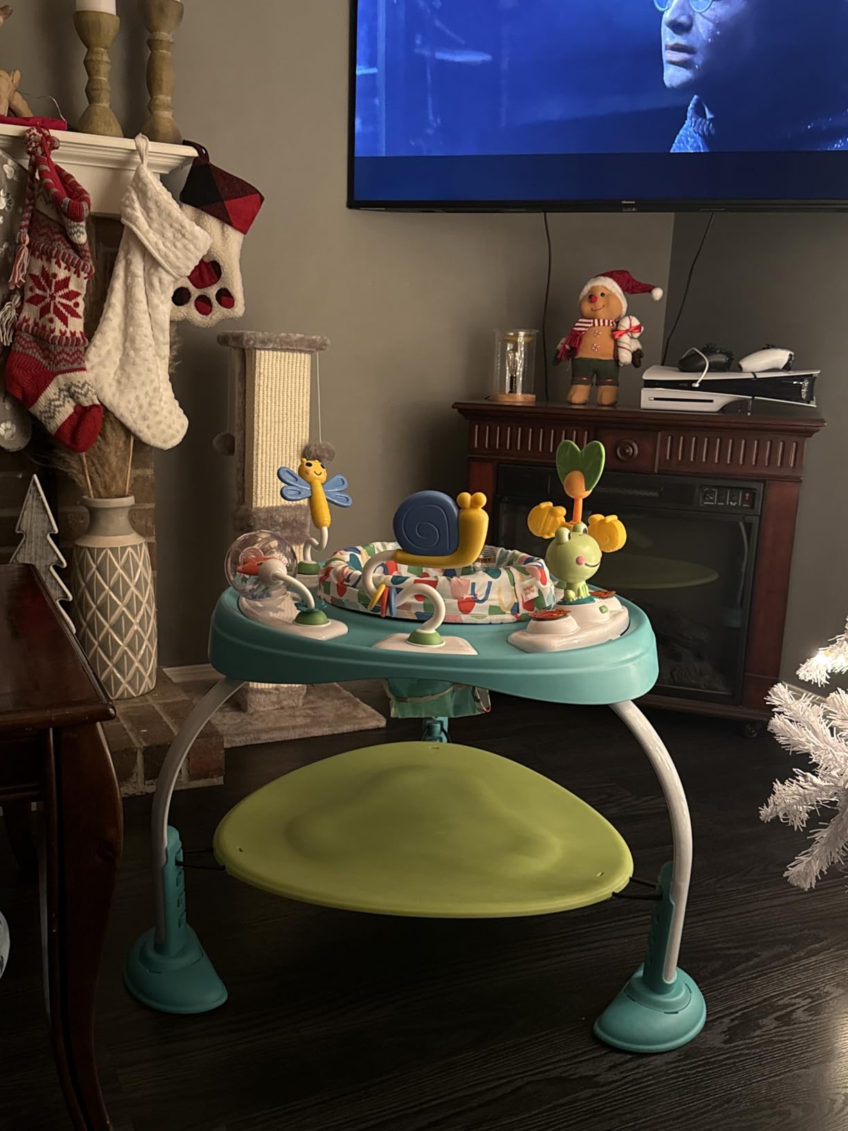 Bright Starts Bounce Bounce Baby 2-in-1 Activity Jumper & Table - Playful Palms customer photo 1