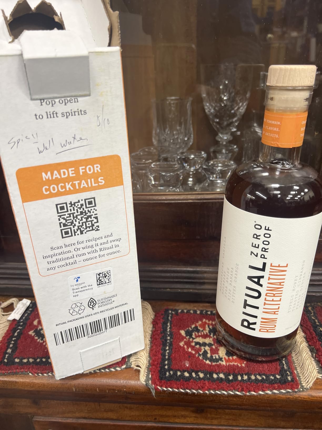 RITUAL ZERO PROOF Rum Alternative | Award-Winning Non-Alcoholic Spirit | 25.4 Fl Oz (750ml) | Only 5 Calories | Sustainably Made in USA | Make Alcohol Free Cocktails customer photo 2