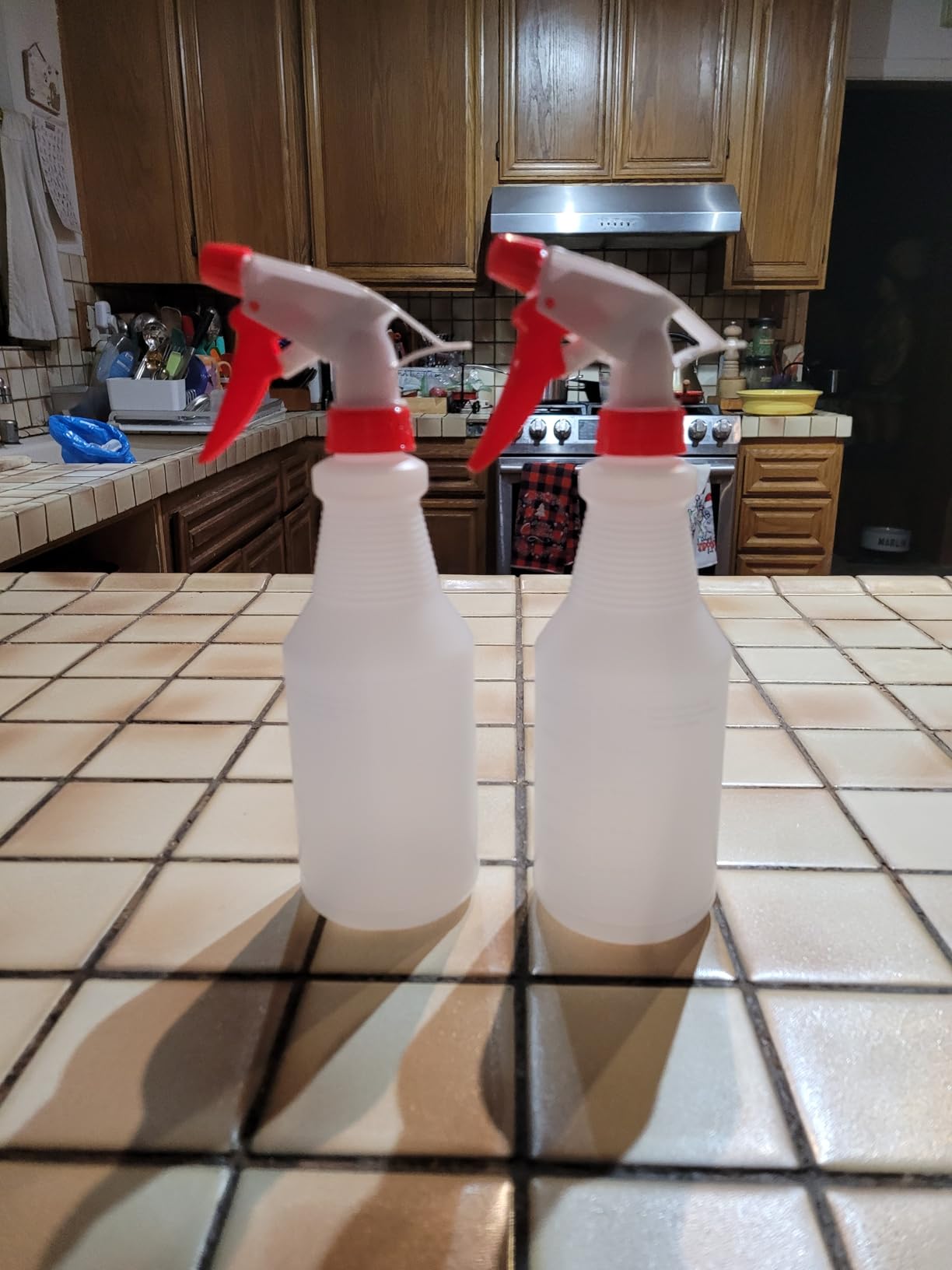 JohnBee Empty Spray Bottles (16oz/2Pack) - Adjustable Spray Bottles for Cleaning Solutions - No Leak and Clog - HDPE spray bottle For Plants, Pet, Vinegar, BBQ, and Rubbing Alcohol customer photo 1