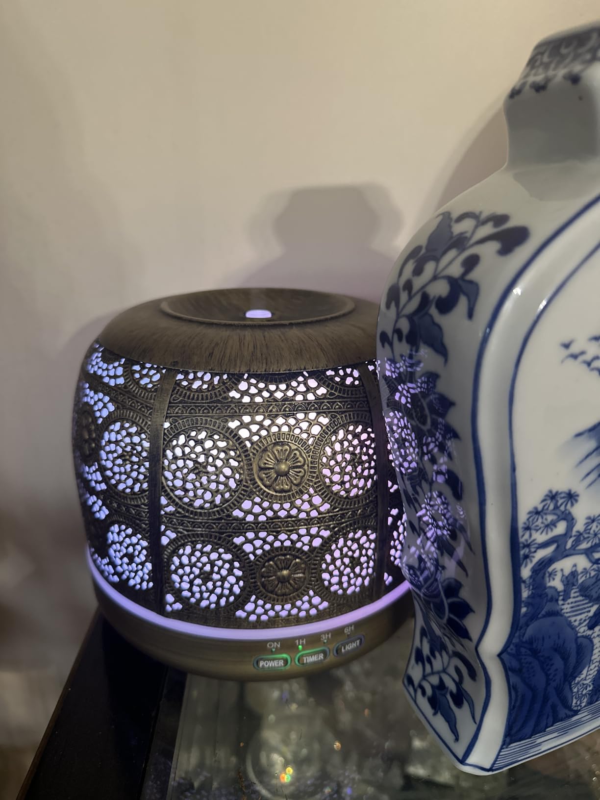 ARVIDSSON Essential Oil Diffuser, 500ml Aromatherapy Diffuser for Home, Ultrasonic Diffusers for Essential Oils, Metal Oil Diffuser with Mist Timer and Color Mood Light, Gift for Women and Men customer photo 2