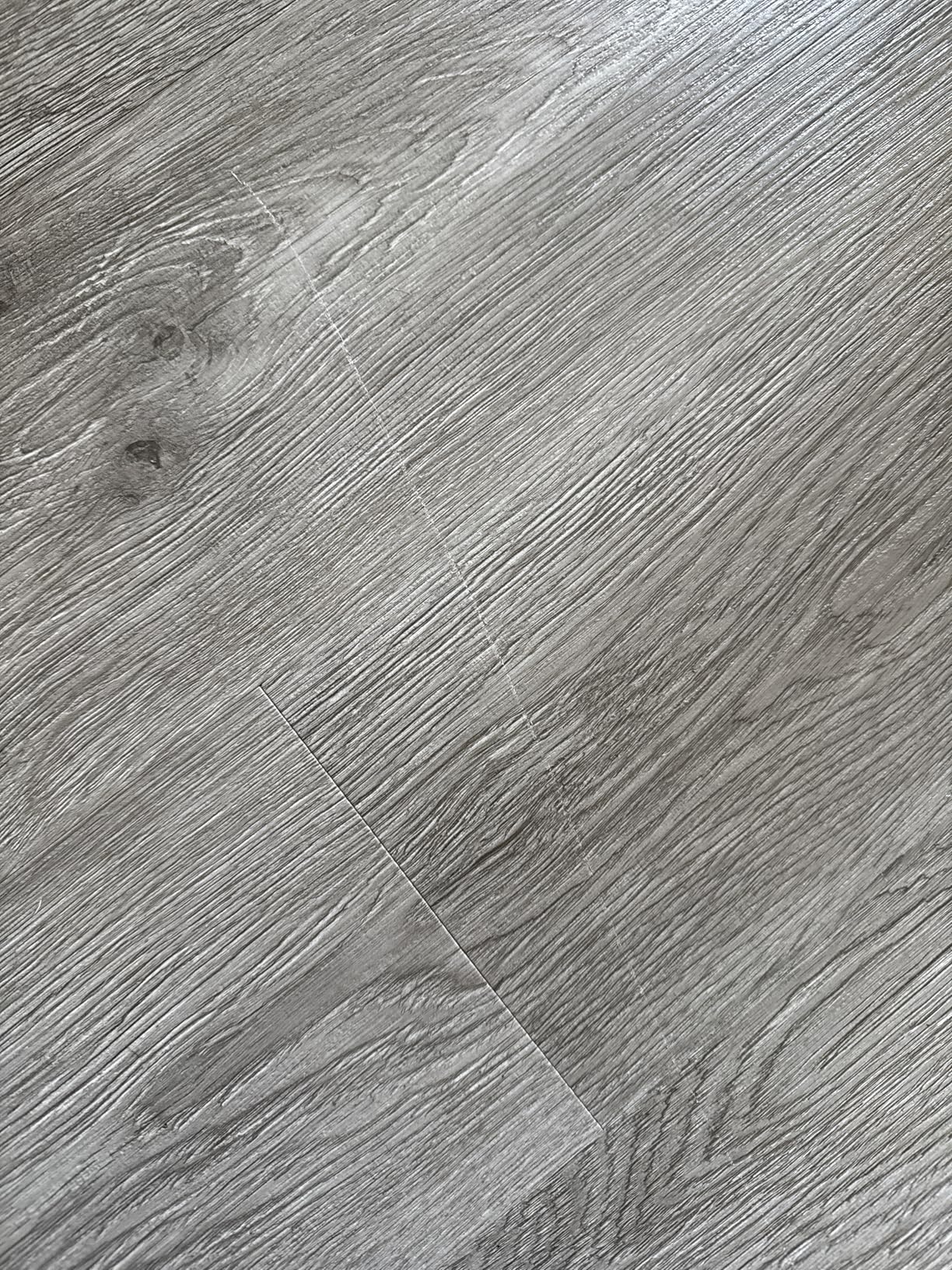 Art3d Peel and Stick Floor Tile Vinyl Wood Plank 36-Pack 54 Sq.Ft, Light Grey, Rigid Surface Hard Core Easy DIY Self-Adhesive Flooring customer photo 2