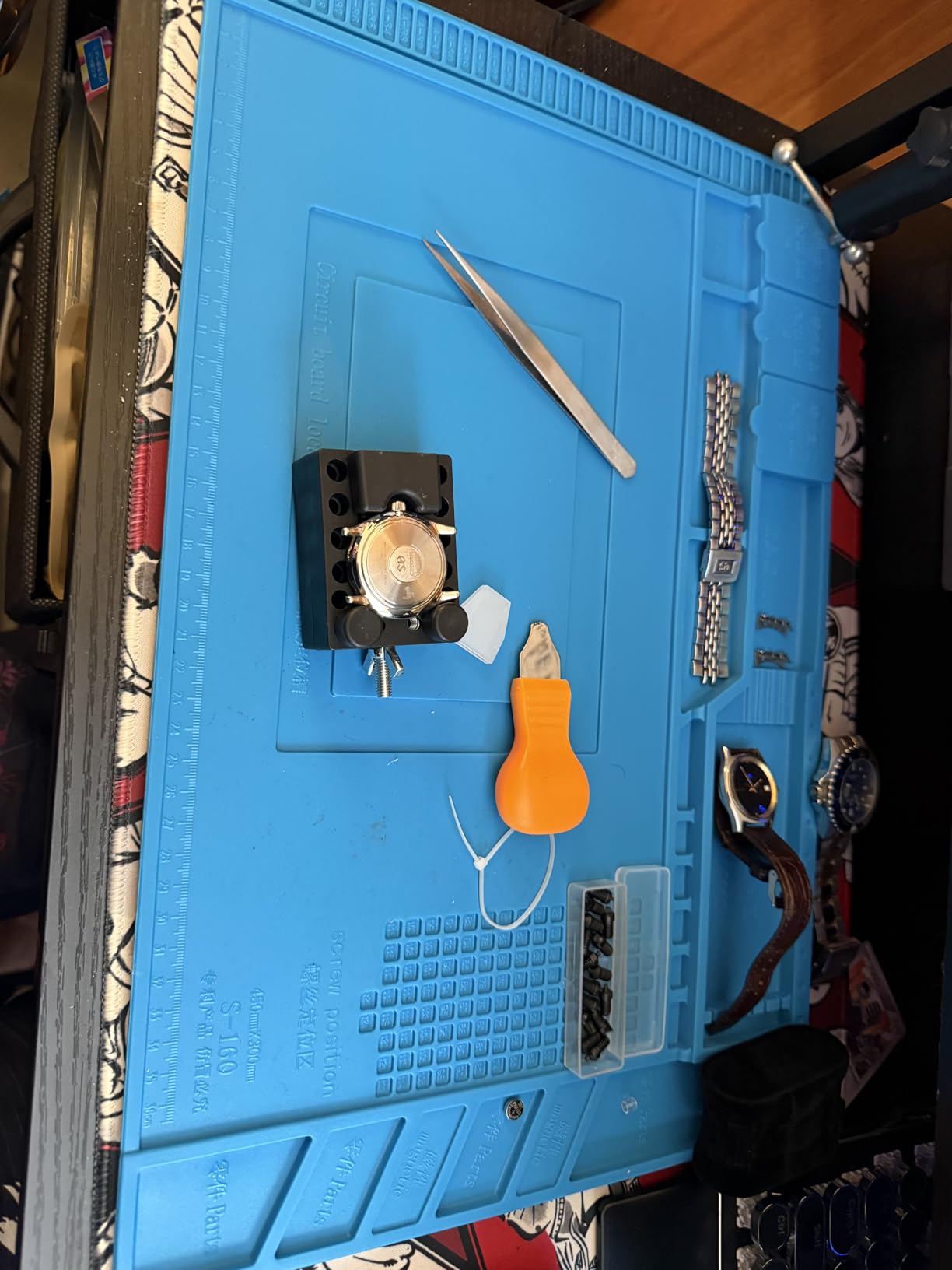 Eventronic Watch Repair Tool Kit + Watch Press Tool, Professional Watch Link Removal Kit, Spring Bar Tool Set, Watch Band Tool, Watch Battery Replacement Tool Kit, Watch Band Tool customer photo 1