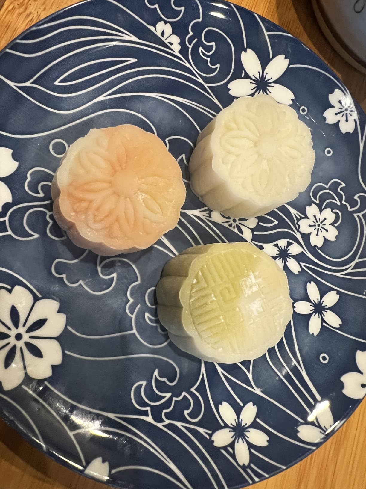 Moon Cake Mold Set 4pcs 50g Cookie Stamps, Cherry Blossom Floral Mid Autumn Festival DIY Hand Press Cookie Dessert Cutter Pastry Decoration Flower Impressions Tool Mooncake Maker (50g) customer photo 2