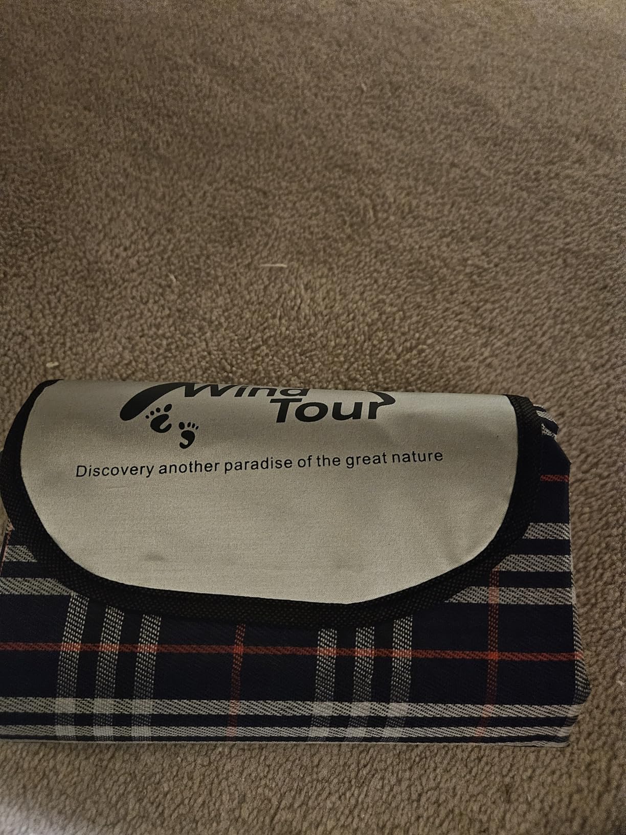Wind Tour Waterproof Picnic Blanket with Carry Strap - Foldable Sandproof Outdoor Mat for Camping, Beach, Park - 59
