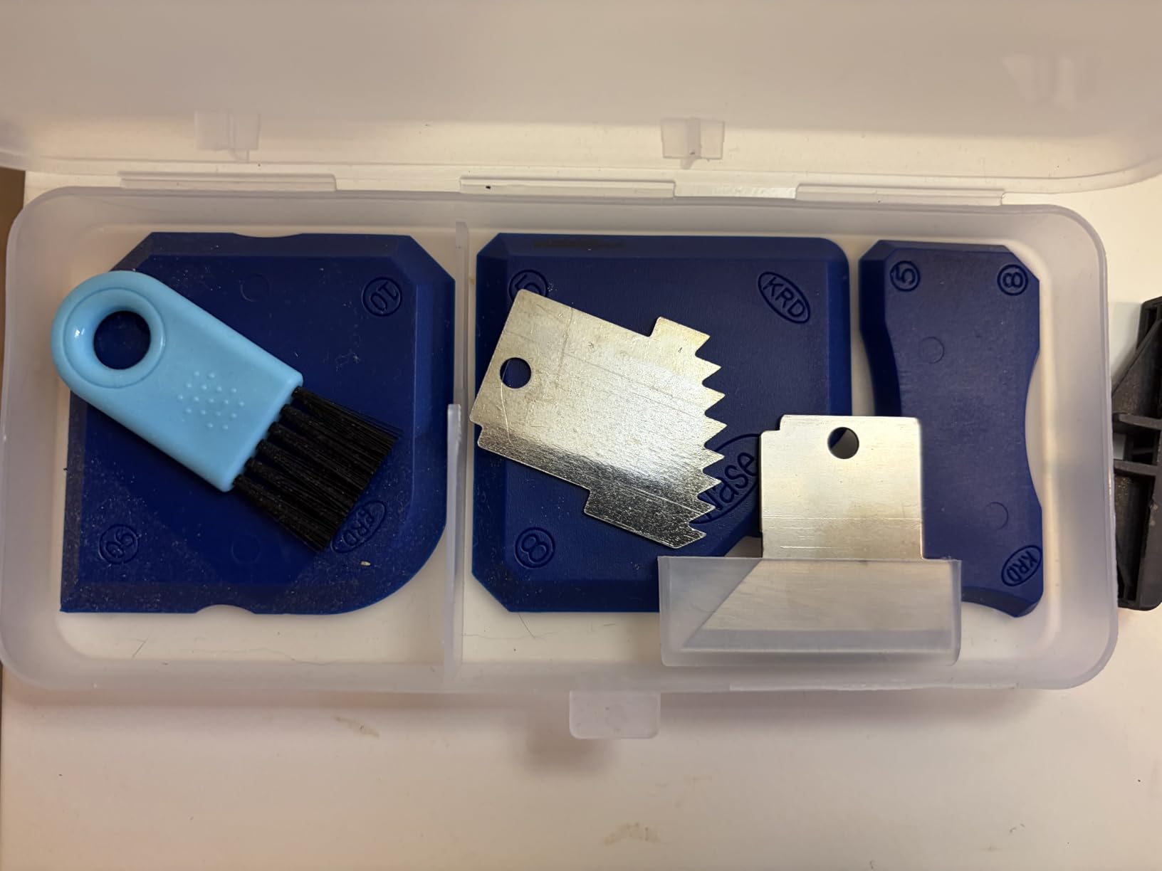 Saker Silicone Caulking Tool 3-in-1 Grout Removal Tool and Sealant Finishing Scraper with Stainless Steelhead customer photo 2