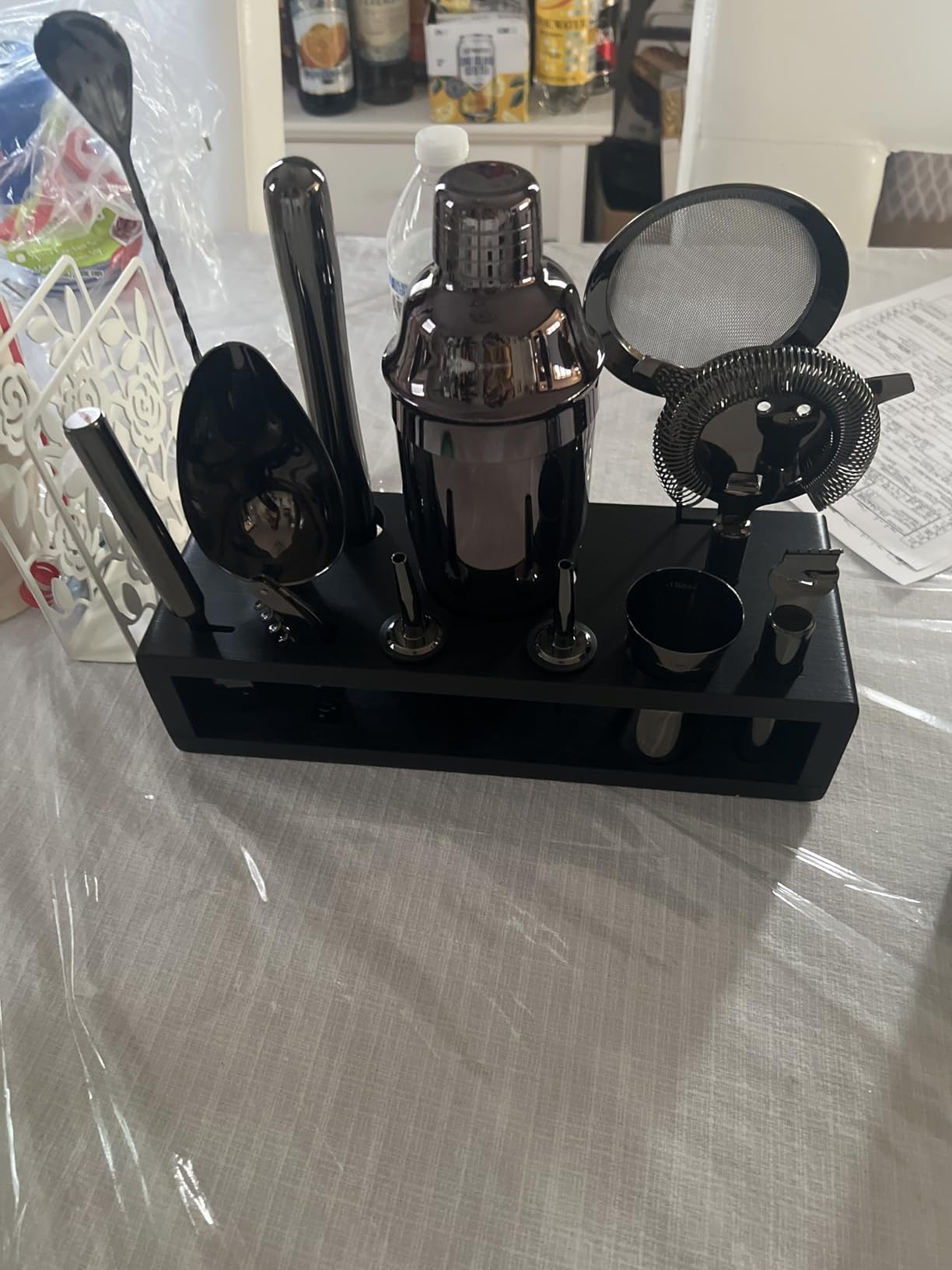 Highball & Chaser 13-Piece Cobbler Cocktail Shaker Set Matte Copper Stainless Steel Bartender Kit customer photo 2