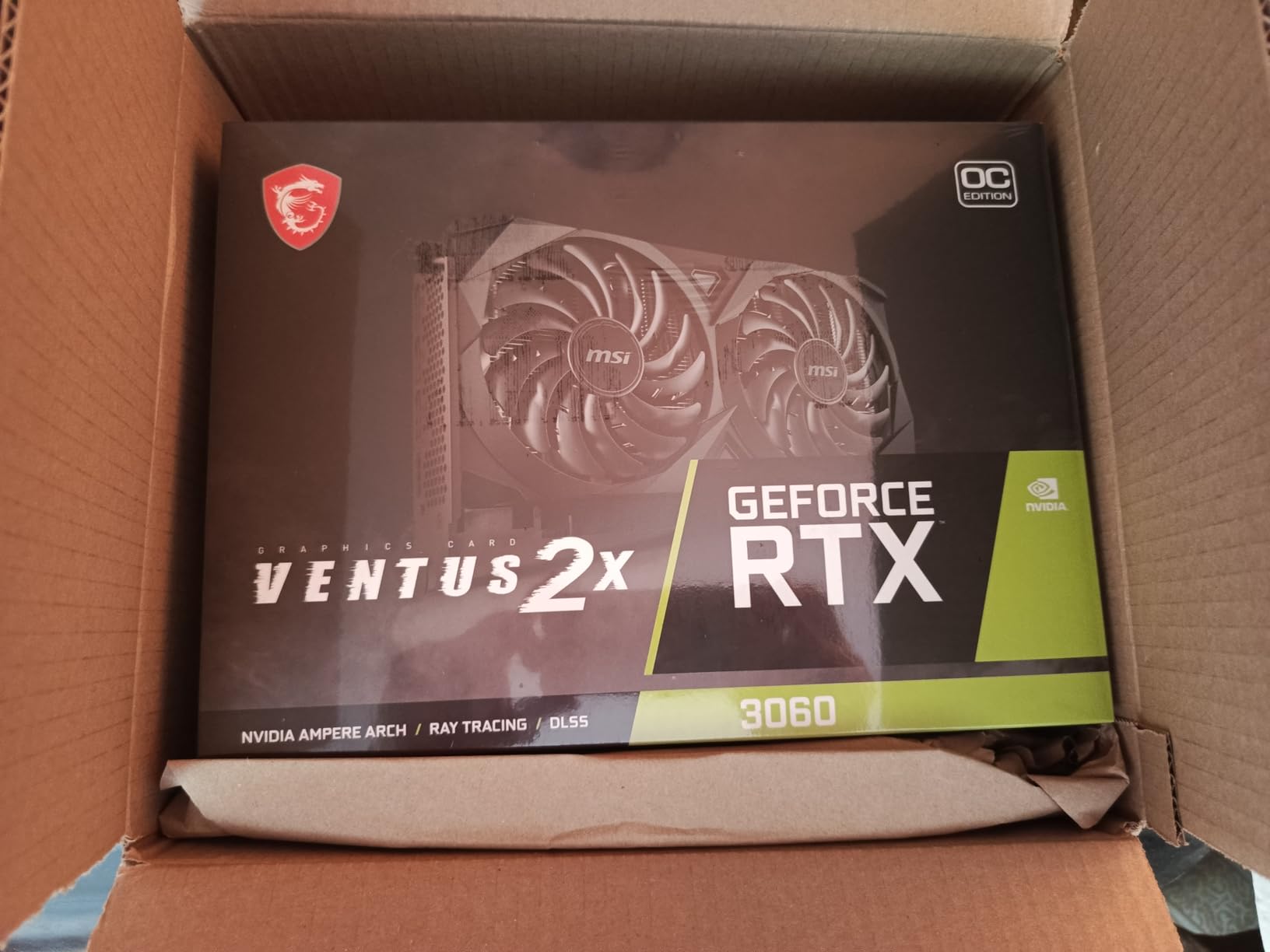 MSI Gaming GeForce RTX 3060 12GB 15 Gbps GDRR6 192-Bit HDMI/DP PCIe 4 Torx Twin Fan Ampere OC Graphics Card customer photo 2