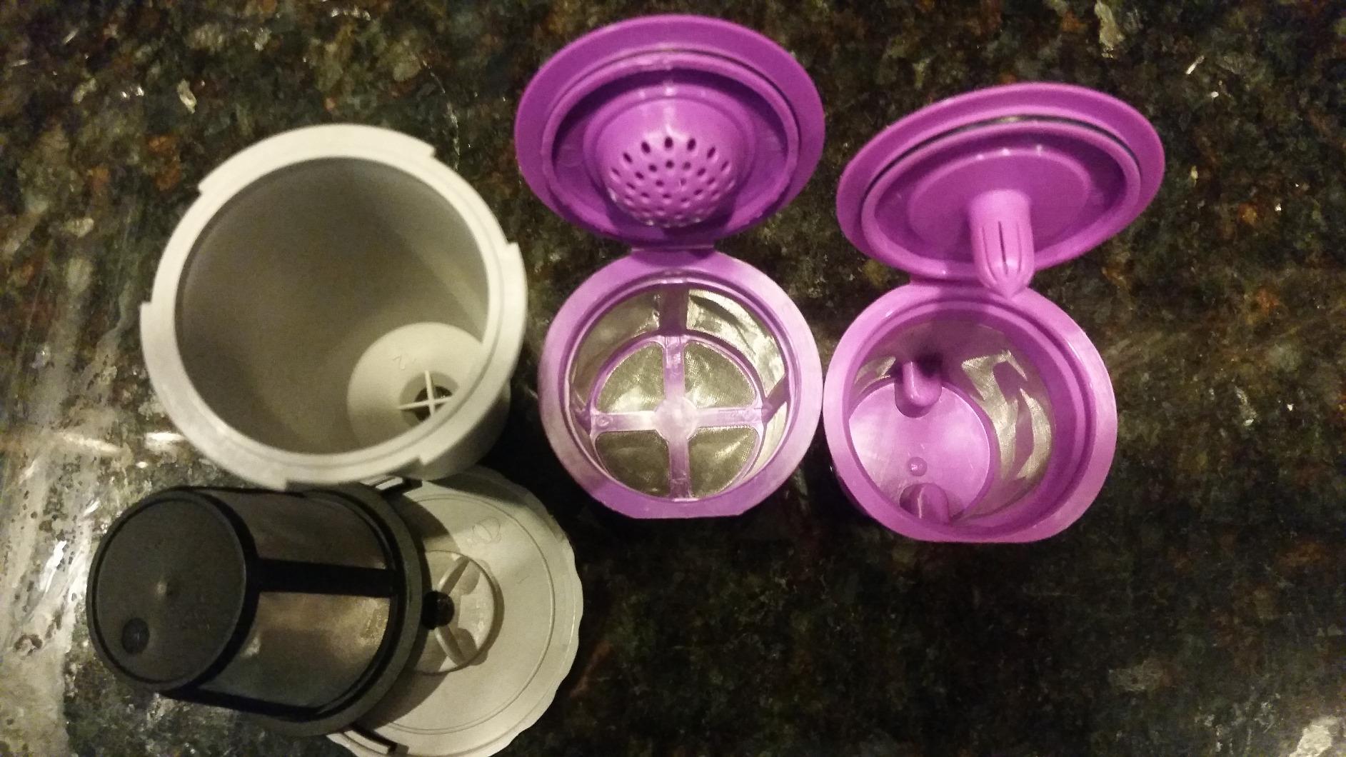 4 Pack Reusable K Cups for Keurig Coffee Makers - BPA-Free Refillable Coffee Pods, 4 Black customer photo 2