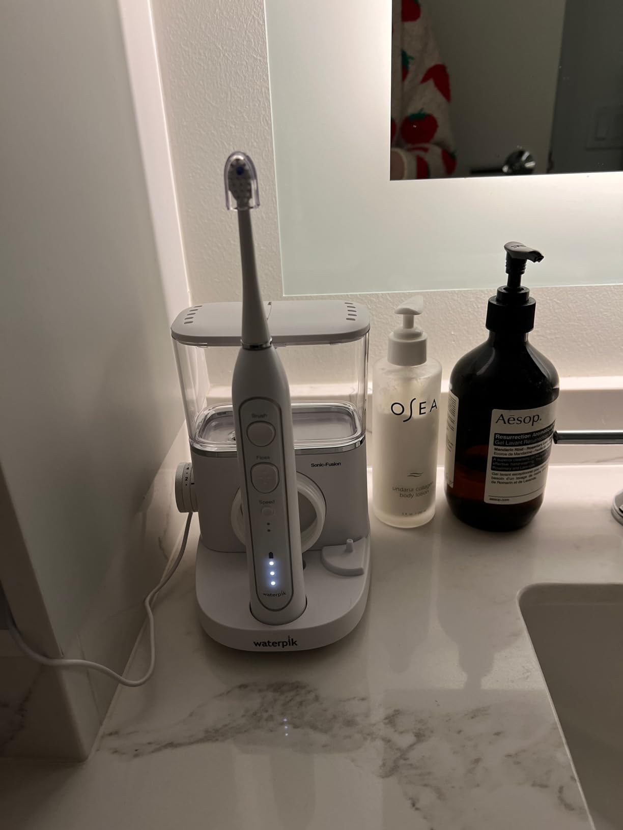 Waterpik Sonic-Fusion 2.0 Professional Flossing Electric Toothbrush, Water Flosser Combo, For Gum Care, Black, SF-04CD012-4 customer photo 1