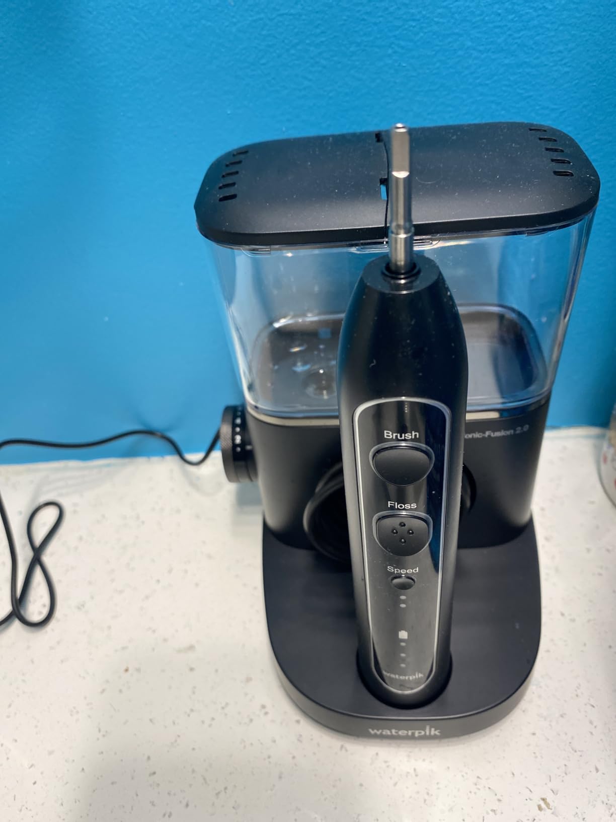 Waterpik Sonic-Fusion 2.0 Professional Flossing Electric Toothbrush, Water Flosser Combo, For Gum Care, Black, SF-04CD012-4 customer photo 2