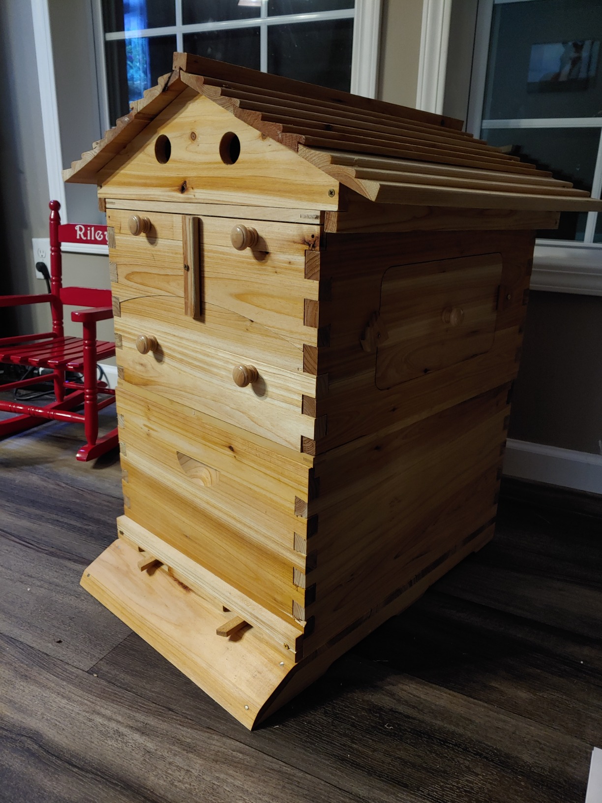 Auto Beehive Frame Comb - 7Pcs Automatic Wooden Beehive House, Auto Honey Hive Beehive Frames, Beekeeping Wooden House Beehive Boxes customer photo 1