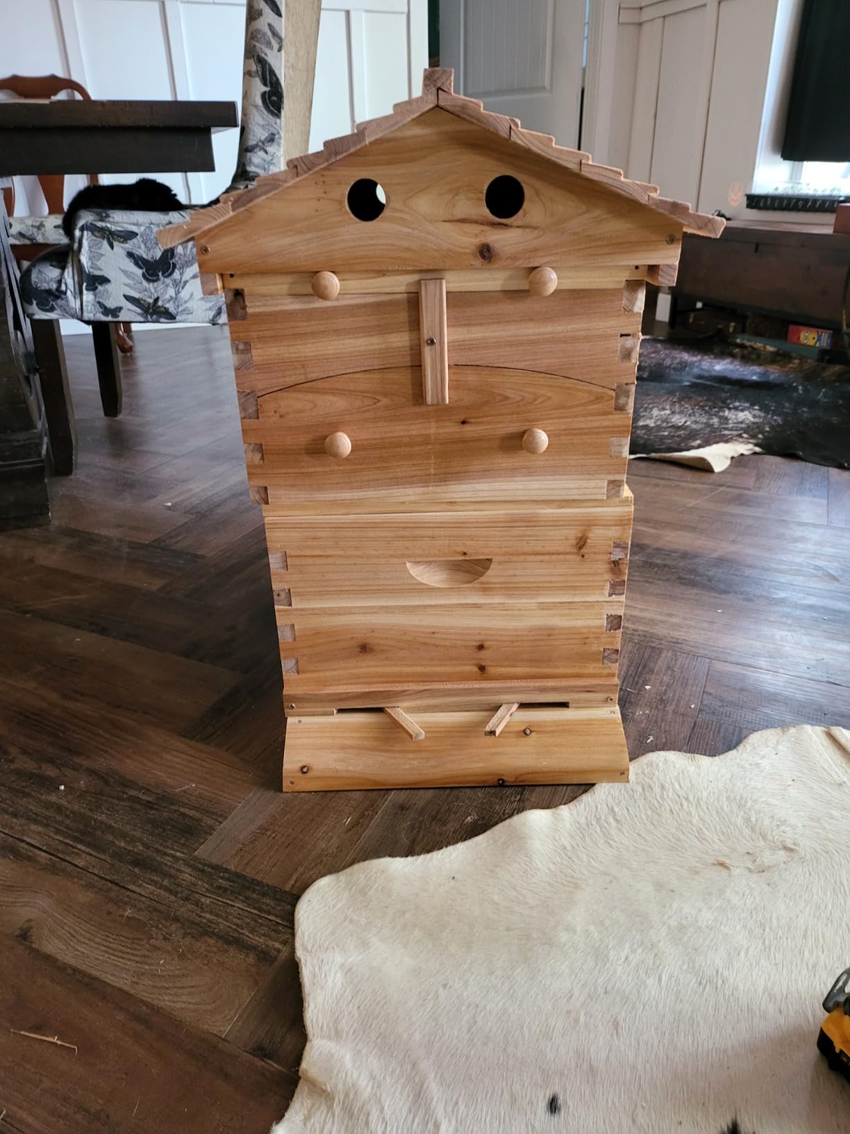 Hive Beehive kit Automatic Wooden bee hive House kit Beehive Boxes with 7 Piece Comb Honey Frames customer photo 1
