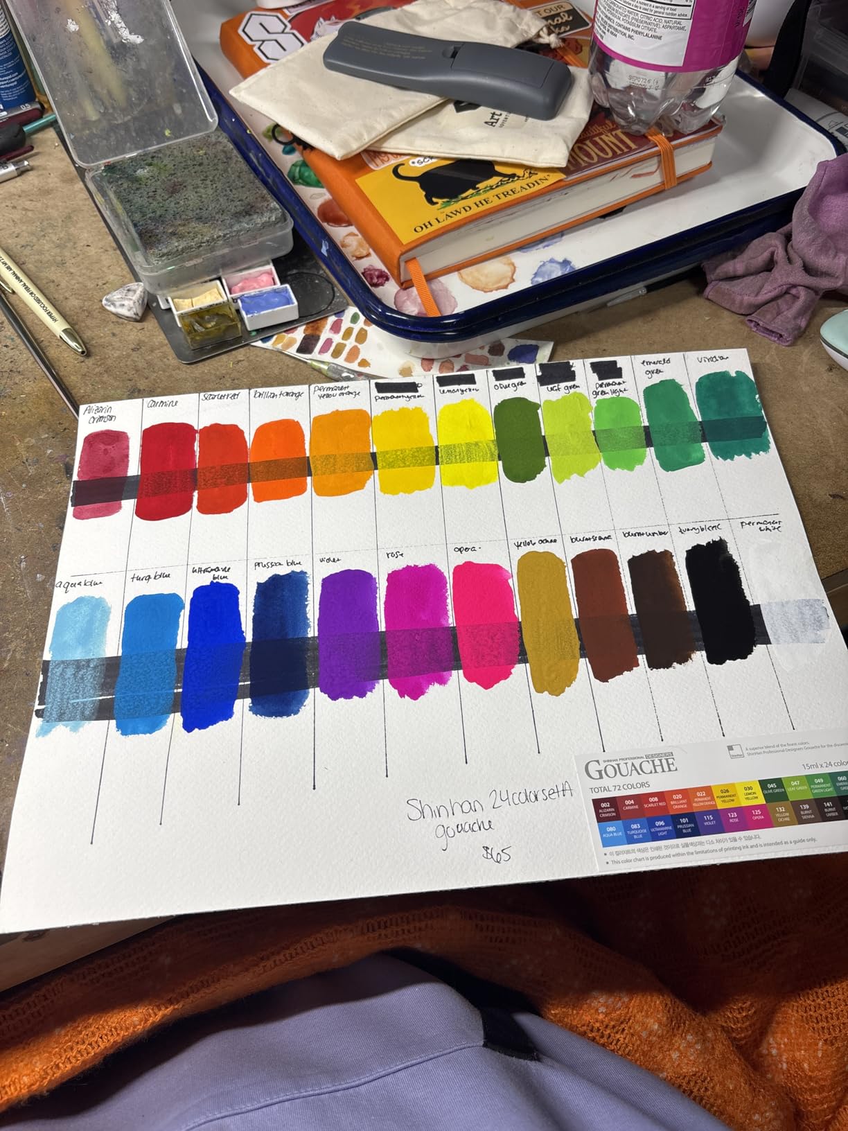 ShinHan Professional Designer Gouache 15ml Tube 24 Colors Set A customer photo 1