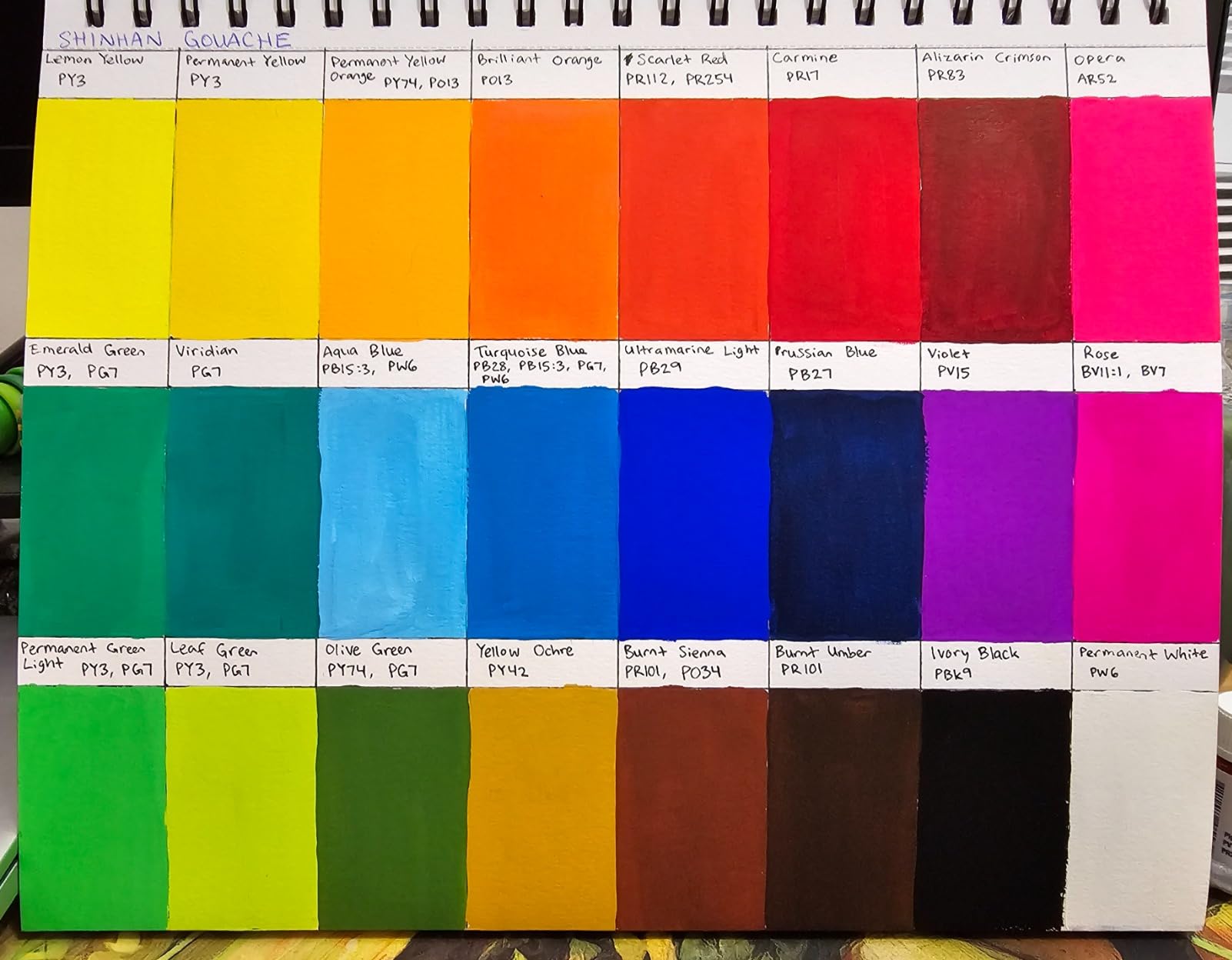 ShinHan Professional Designer Gouache 15ml Tube 24 Colors Set A customer photo 2