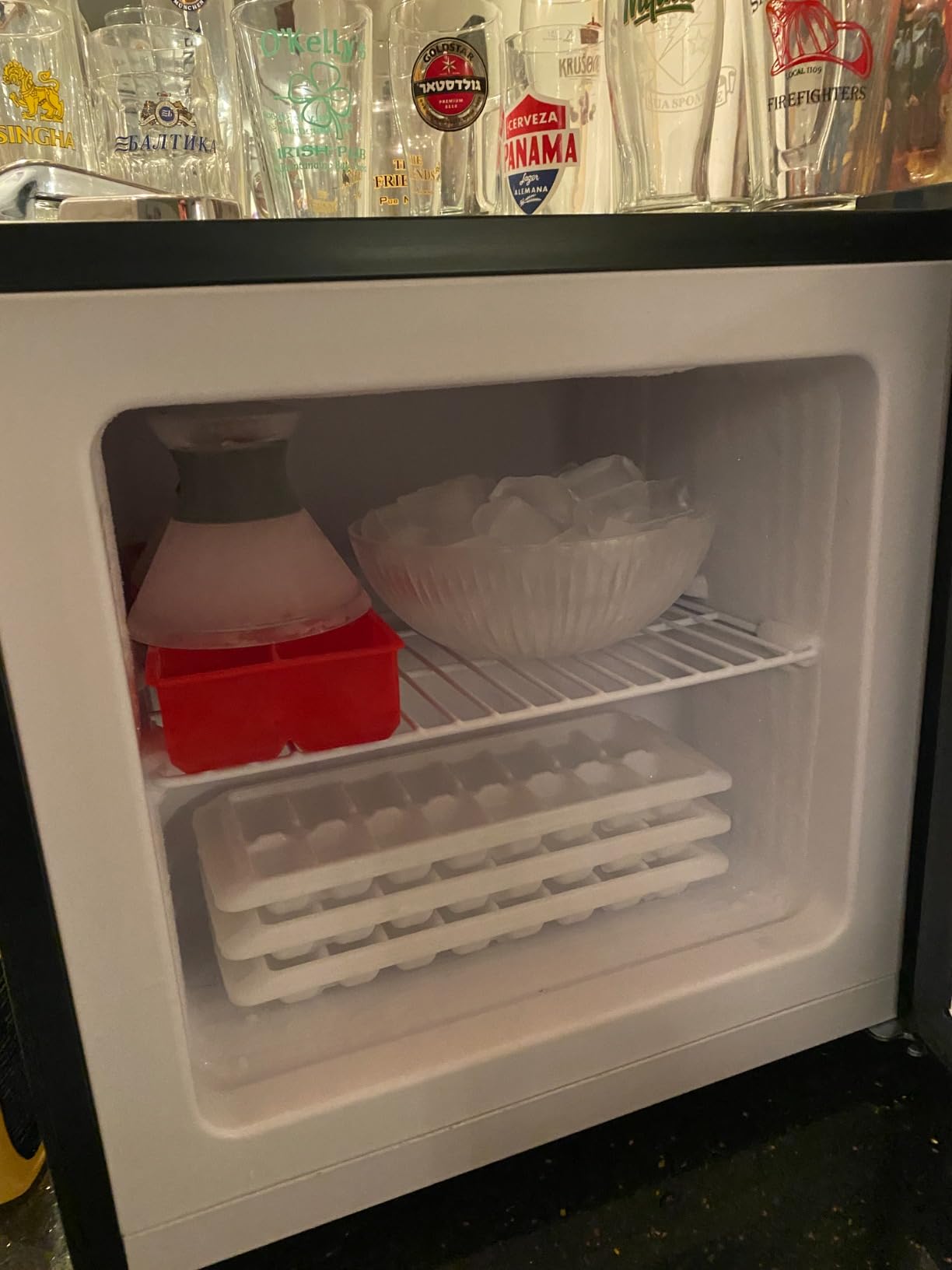 Antarctic Star Mini Upright Freezer -1.2 cu.ft Compact freezer with Removable Shelves and Adjustable Thermostat, for Home/Kitchen/Office(Red) customer photo 1