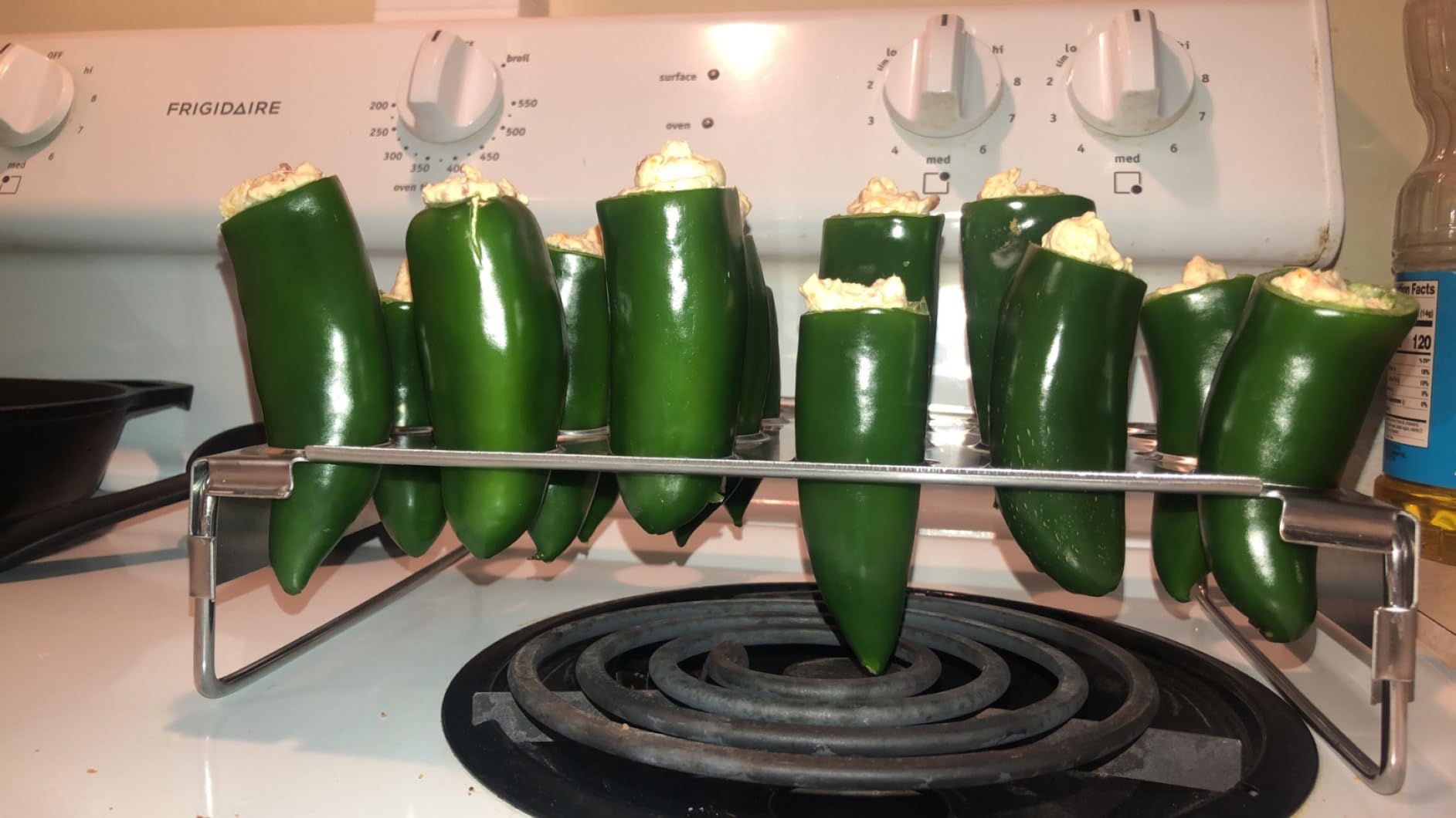 MOUNTAIN GRILLERS Jalapeno Popper Holder for Grill with Corer - Large 24 Hole Pepper Rack and Tray with Core Tool - Perfect Popper Griller & Cooker - Dishwasher & Oven Safe pepper corer tool customer photo 2