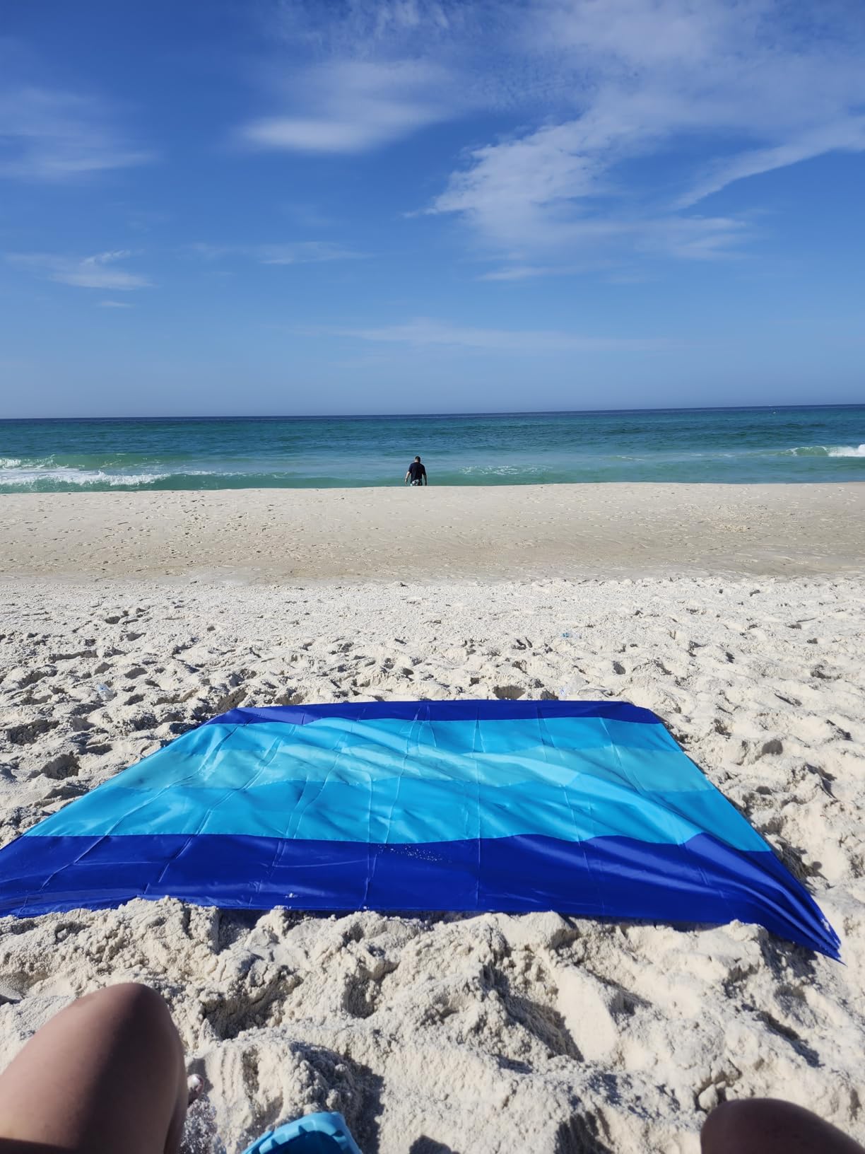 BYDOLL Beach Blanket 78''x81'' 4-7 Adults Oversized Lightweight Waterproof Sandproof Beach Blanket Large Picnic Mat for Travel Camping Hiking Picnic customer photo 1