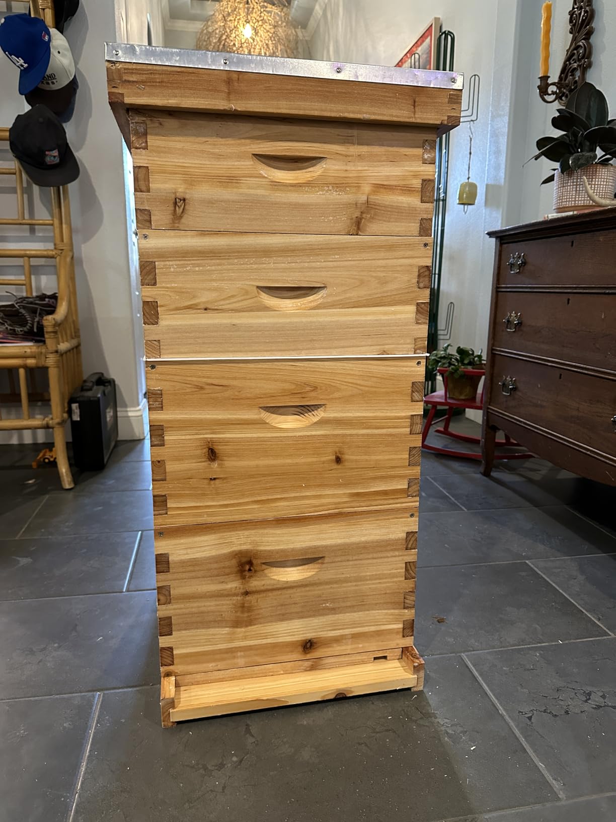 Honey Lake 10-Frame Beehives Starter Kit - Complete Langstroth Hive with 1 Deep Brood Box & 1 Medium Super, Beeswax-Coated, Includes Beehive Frames & Waxed Foundation Sheets customer photo 2