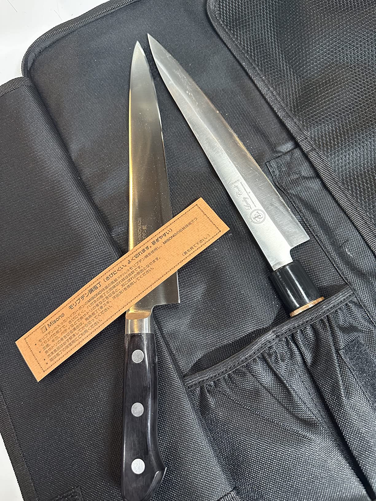 Chef's Knife Roll Bag, Heavy Duty Oxford Chef Knife Bag, Portable 13 Slots Chef Knife Case, Multi-function Cutlery Knives Pouch Holder Knife Wrap Wallet Tool Roll customer photo 1