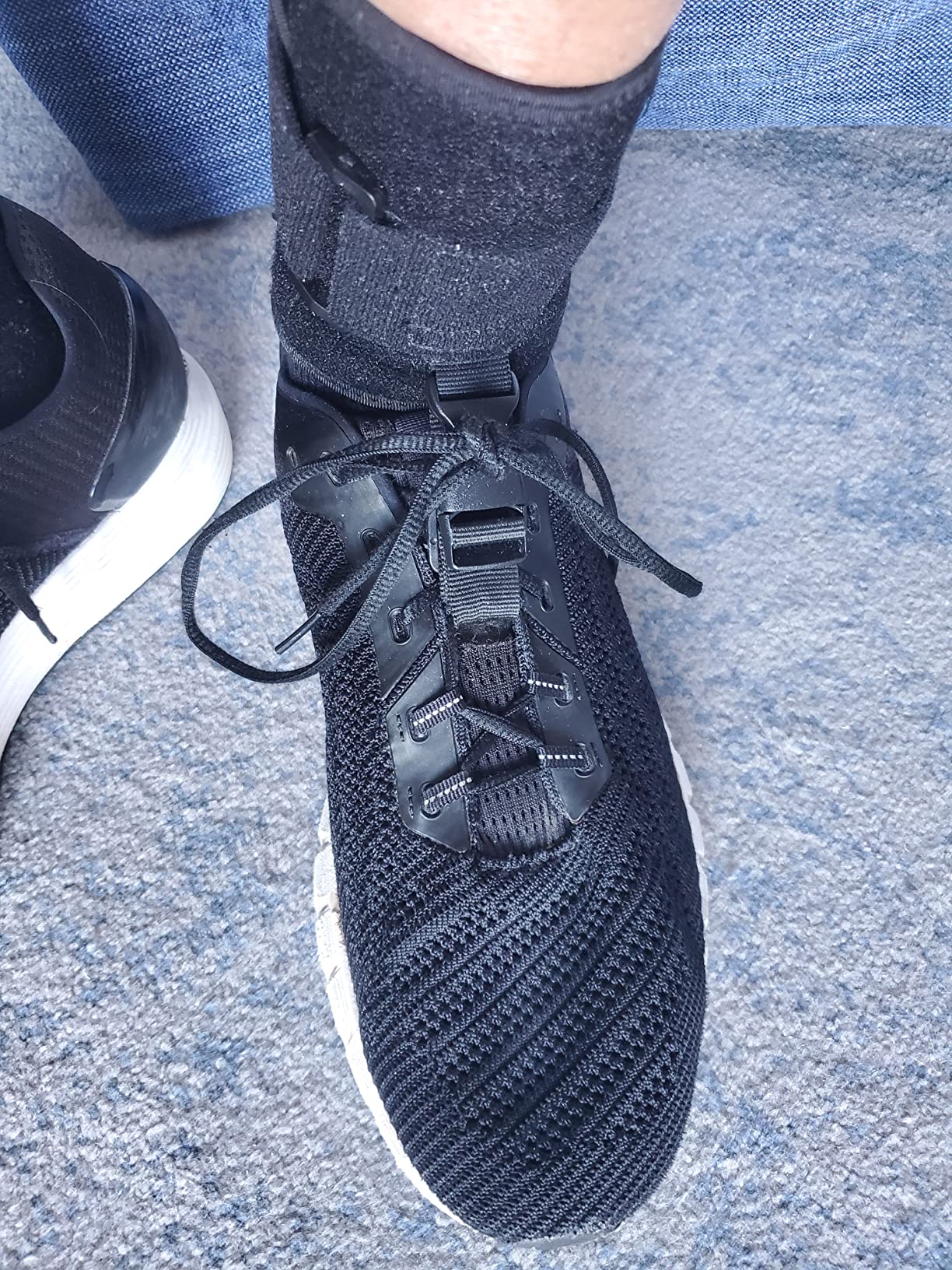 Dosh AFO Foot Drop Brace - Drop Foot Brace for Walking - AFO - Unisex (Black) customer photo 2