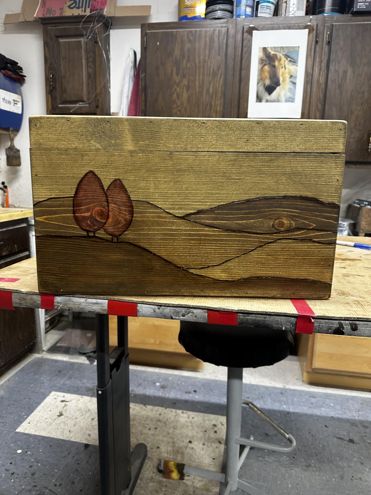 YIHUA 939-II Wood Burning Kit Station Pyrography pen 250~750℃/482~1382℉ Temperature Adjustable with 20 Wire Nibs, 1 stable pen holder, 2 stencils, 2 scrap wood, 1 S/S Tweezers, and 1 pliers customer photo 2