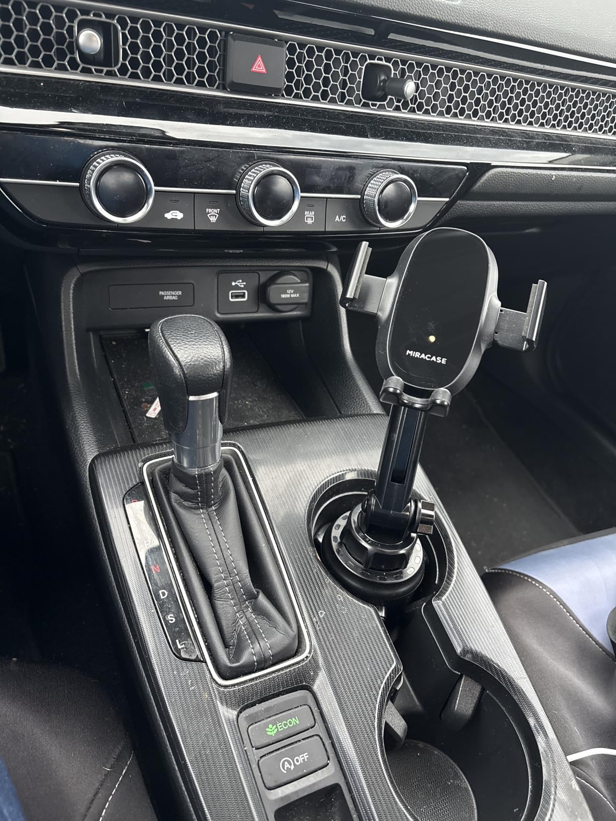 Miracase [Upgraded Version] Cup Phone Holder for Car, Universal Adjustable Long Neck Car Phone Mount Cradle Friendly Compatible with iPhone Samsung Google and All 4.0-7.0 inches Smartphones customer photo 1