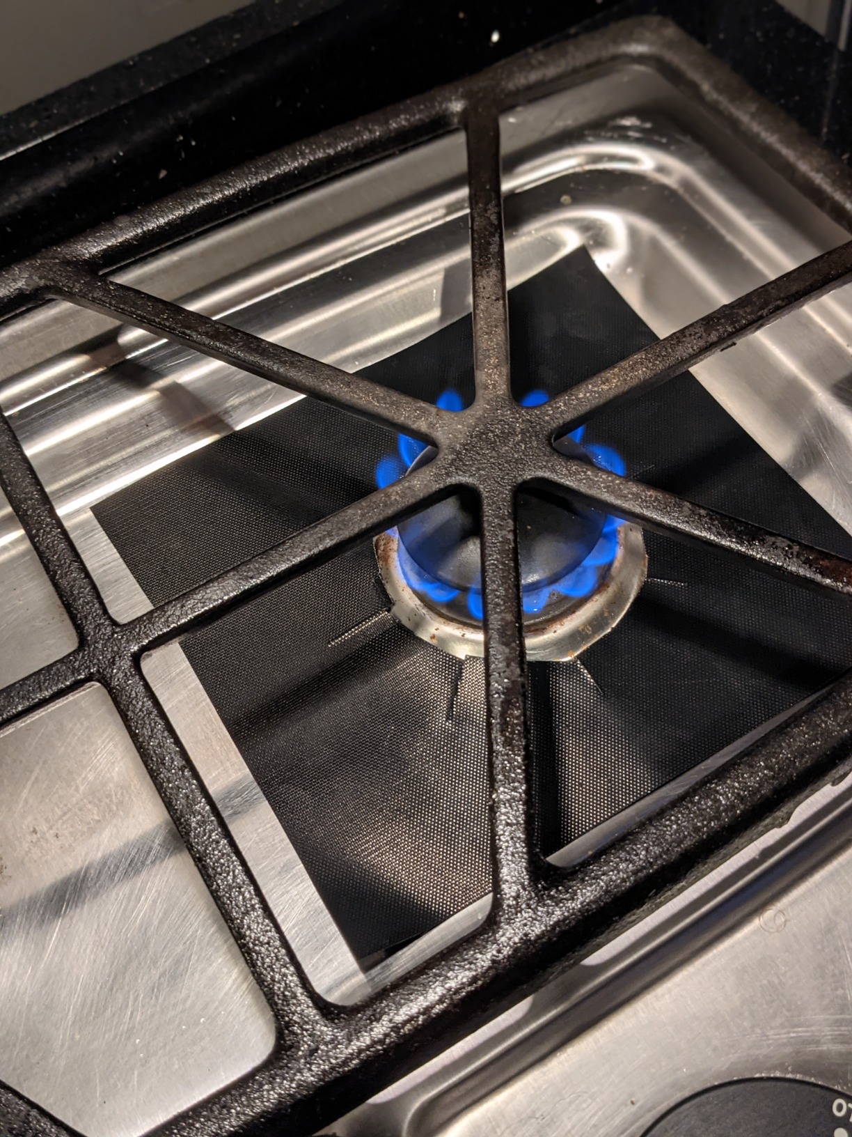 Gas Stove Burner Covers by Linda's Essentials (10 Pack) - Extra Thick Non-Stick Reusable Stove Covers, Heat Resistant Gas Range Protectors, StoveTop Accessories to Keep Range Clean customer photo 1