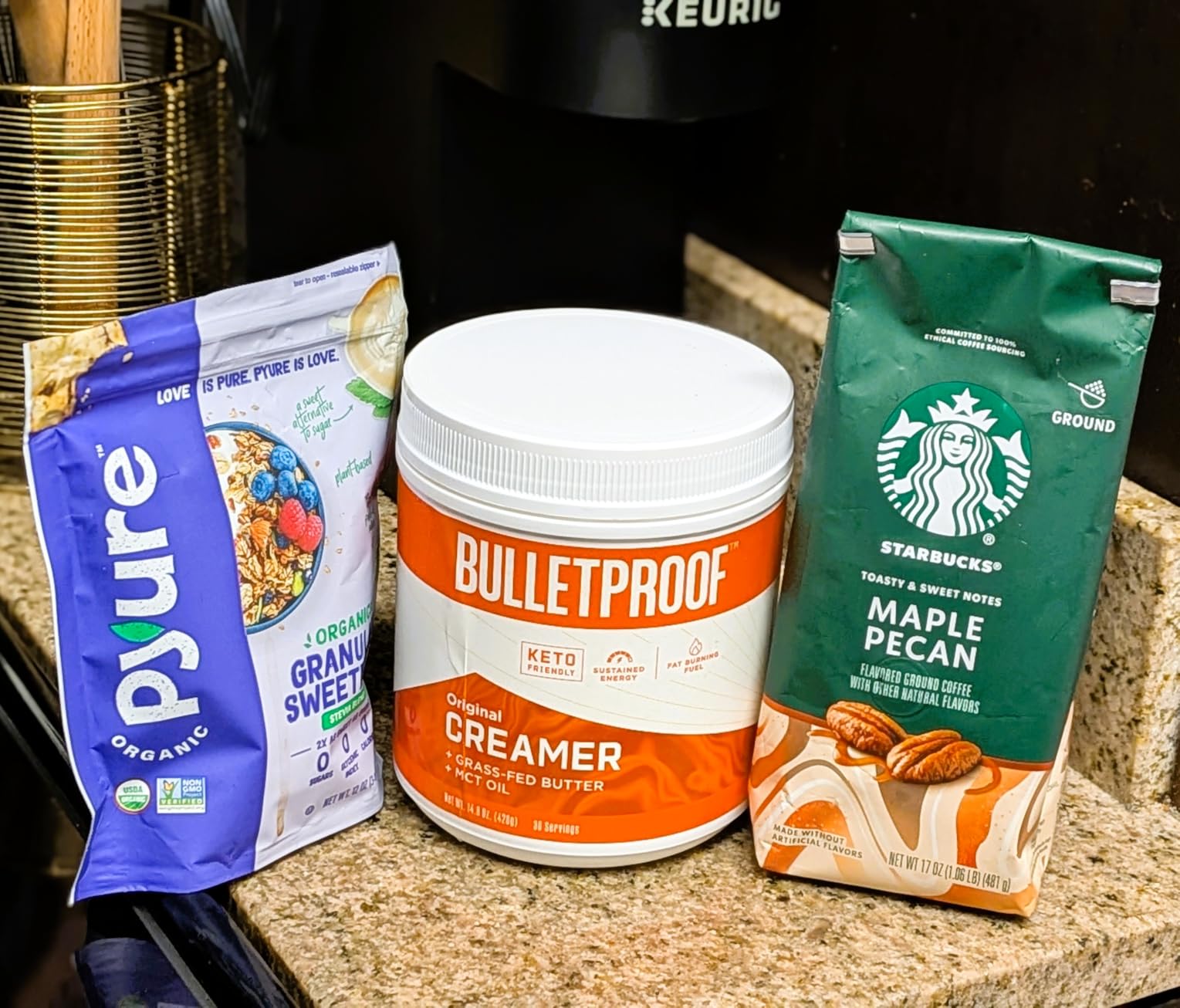 Bulletproof French Vanilla Creamer, 14.8 Ounces, Keto Coffee Creamer with MCT Oil and Grass-Fed Butter customer photo 1