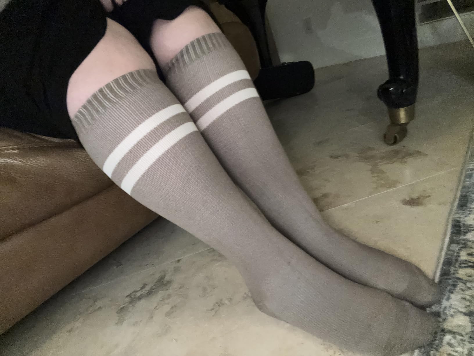 Kindred Bravely Compression Socks 2-Pack | Graduated Compression Socks for Circulation Pregnancy Travel (Pink & Grey Heather, Small) customer photo 1