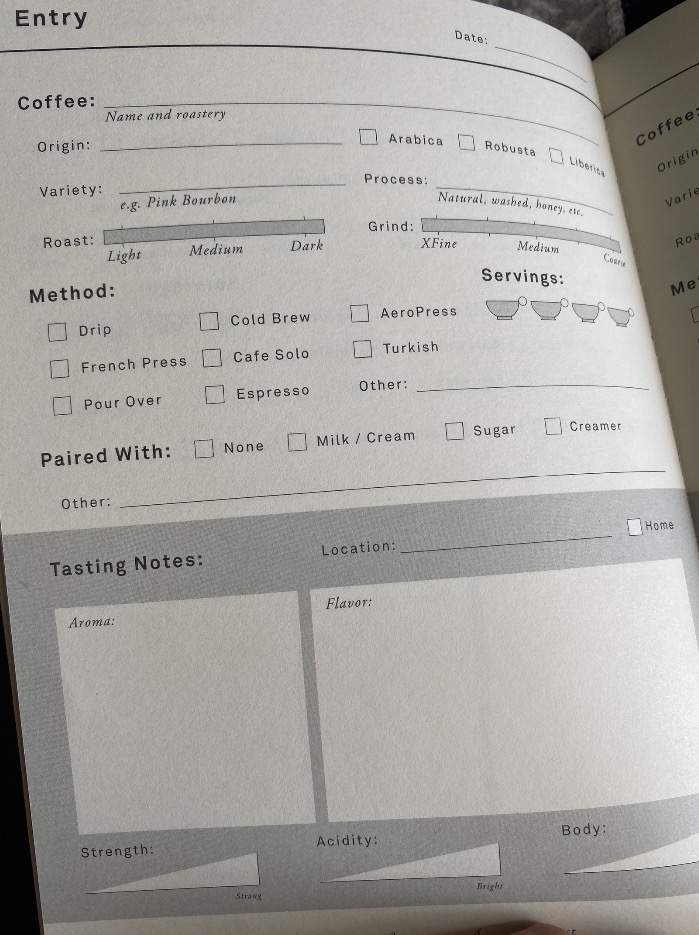 Goldleaf Barista Coffee Log Book - Professional Coffee Tasting Journal & Brewing Guide for Advanced Home Brewers & Café Teams | Track Roast, Method & Flavor Profiles customer photo 2