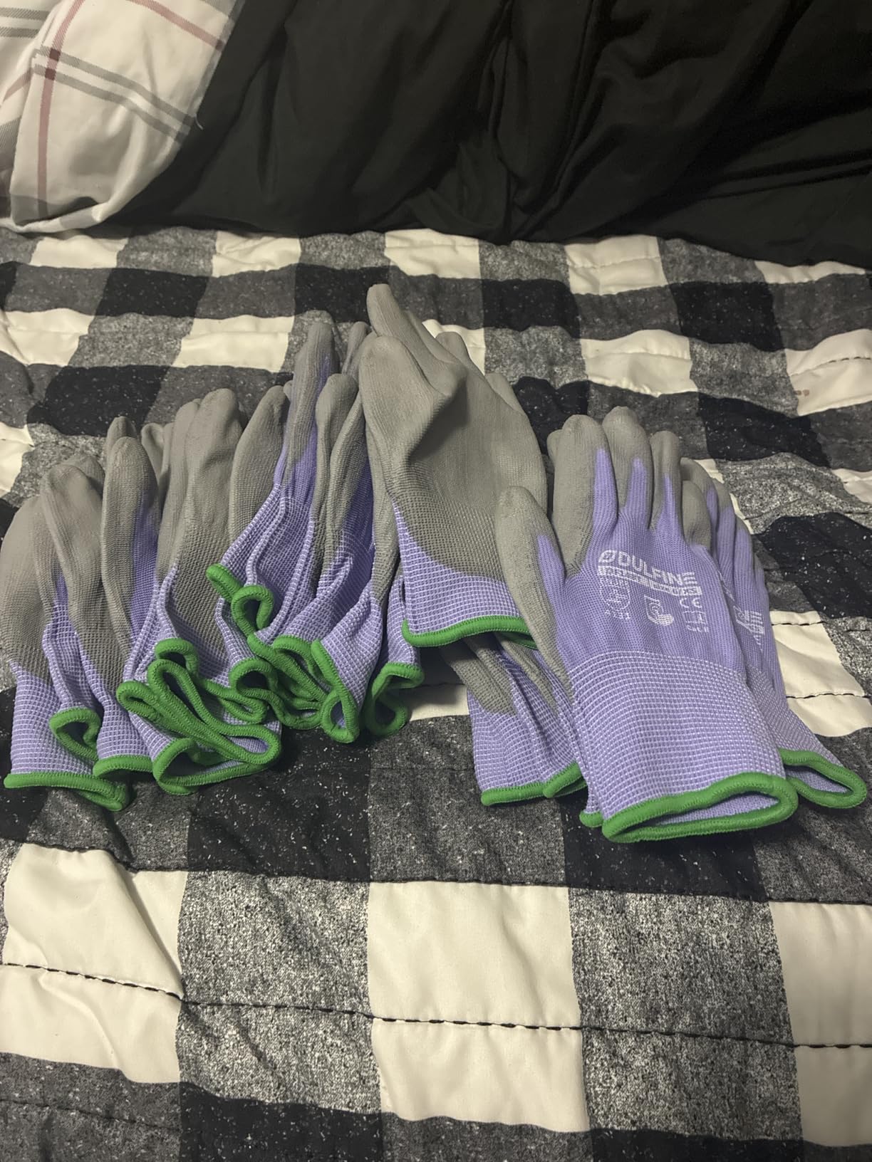 Safety Work Gloves for Men PU Coated 12 Pairs Bulk Pack,Hi-Vis Yellow Seamless Knit Glove with thin Polyurethane Coated Smooth Grip on Palm & Fingers,Ideal for General Duty Work (Extra Large) customer photo 2