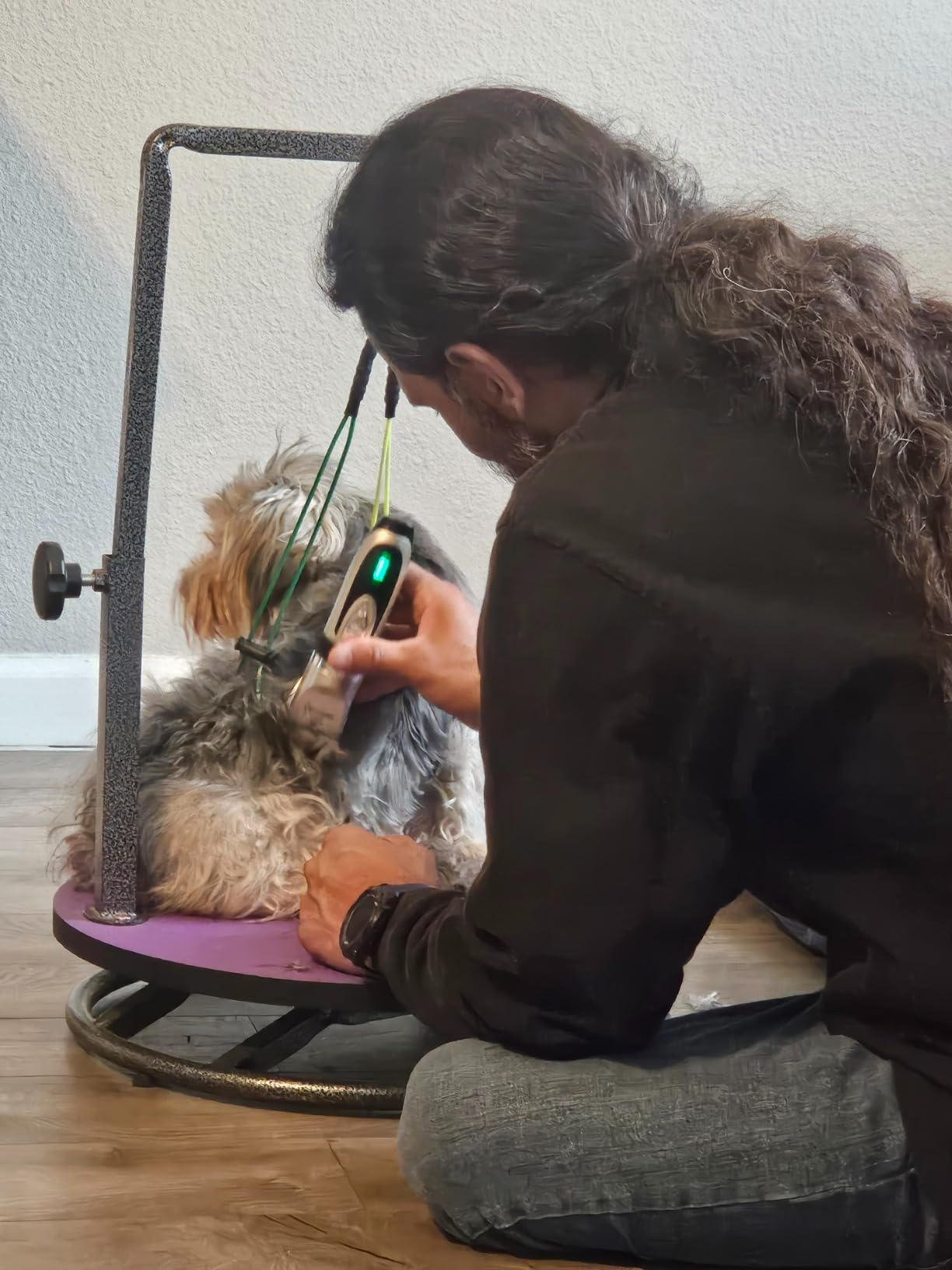 oneisall Dog Clippers and Paw Trimmer Kit 2 in 1 Low Noise Cordless Dog Clippers for Grooming Pet Hair Trimmers for Small and Large Dogs Cats Animals customer photo 2