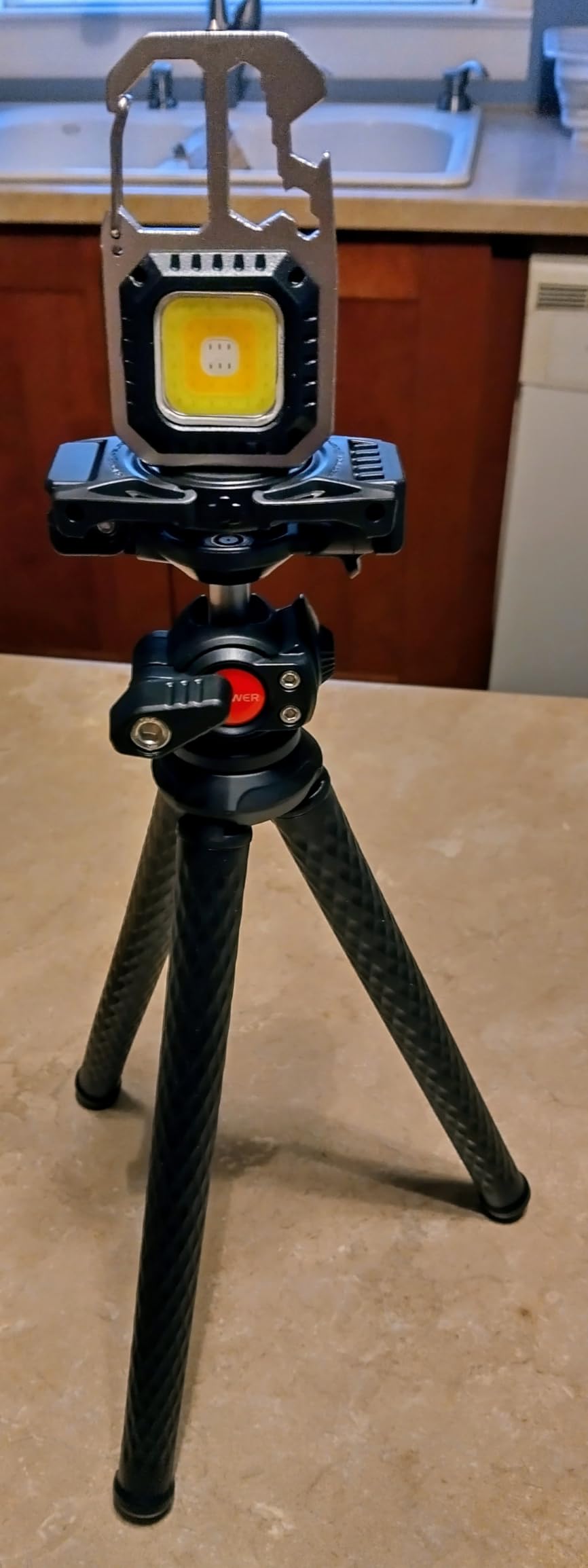 NEEWER Camera Tripod with Remote, Mini Flexible Vlog Phone Tripod Stand with Action Camera Mount Adapter, Hidden Phone Holder & Cold Shoe Compatible with iPhone Hero13 12 11 10 9, Max Load 4.4lb, TP34 customer photo 2