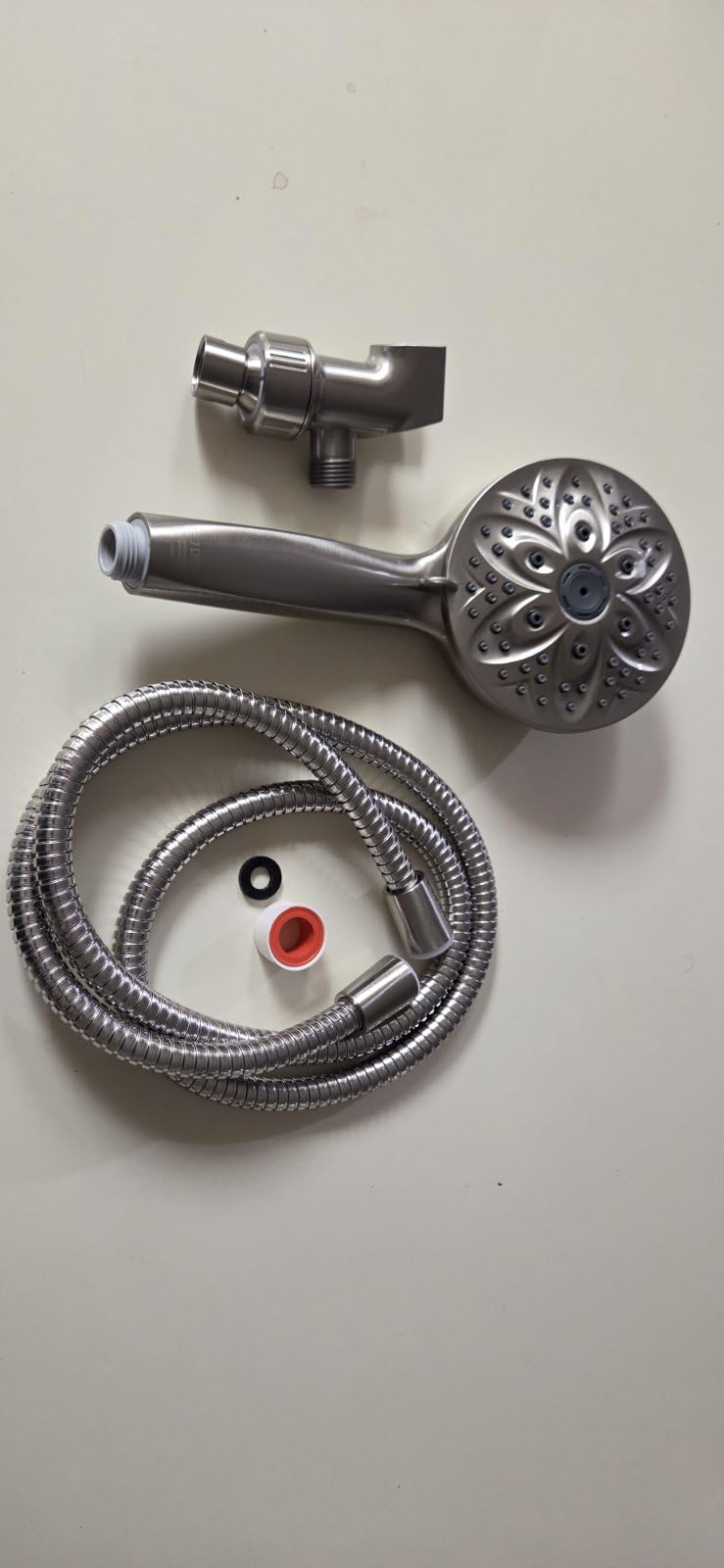 6-Setting Shower Head with Handheld, JDO High Pressure Hand held Shower Head, 4.7 Inch Chrome Detachable Showerhead Set with 59 Inch Stainless Steel Hose and Adjustable Showerhead Holder customer photo 2