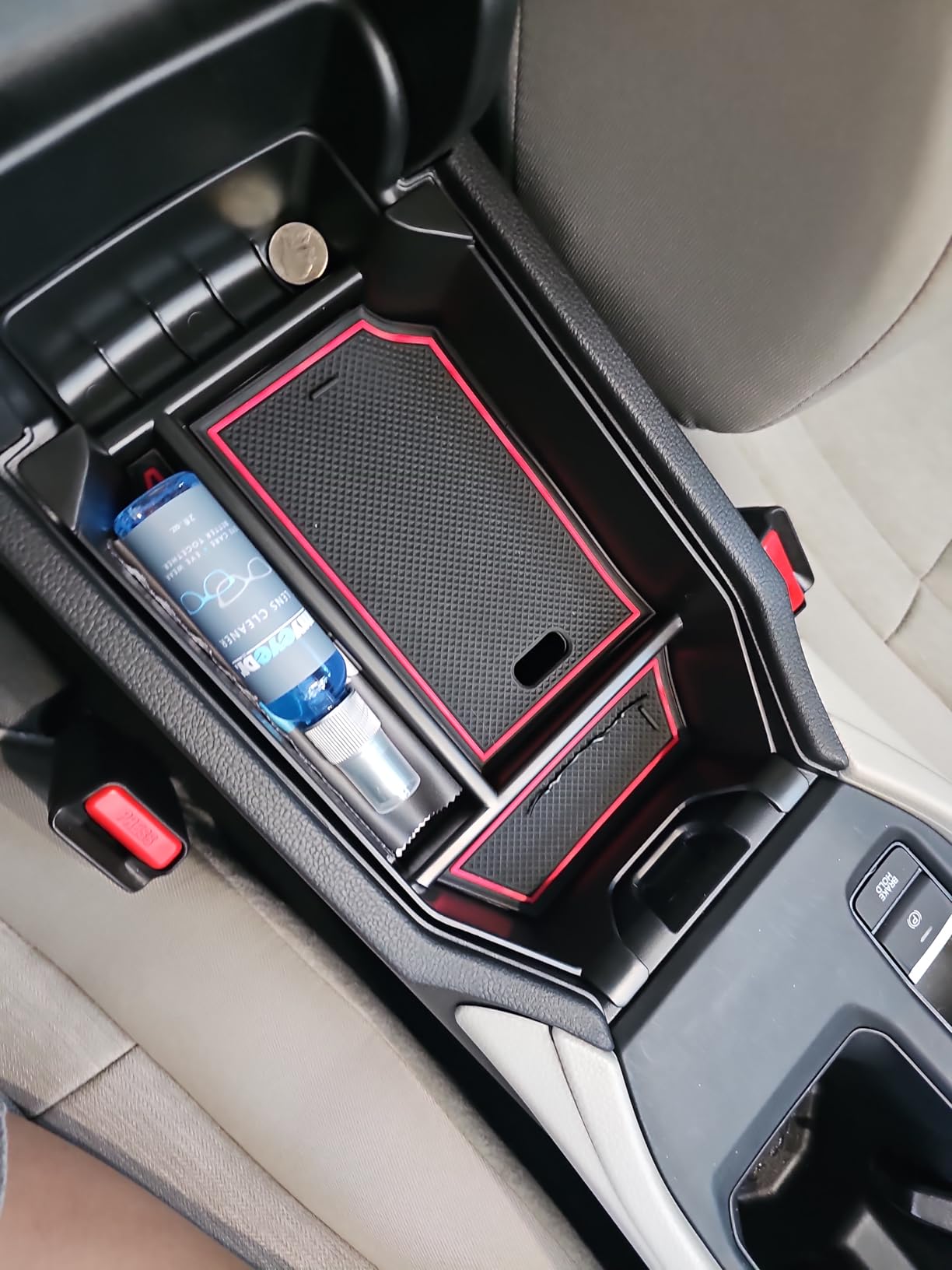 PIMCAR Center Console Organizer for Honda Accord 2018-2022 ABS Plastic Material Armrest Box Insert Tray Pallet Accessories (NOT Fit for Manual Transmission Models) - Black customer photo 1