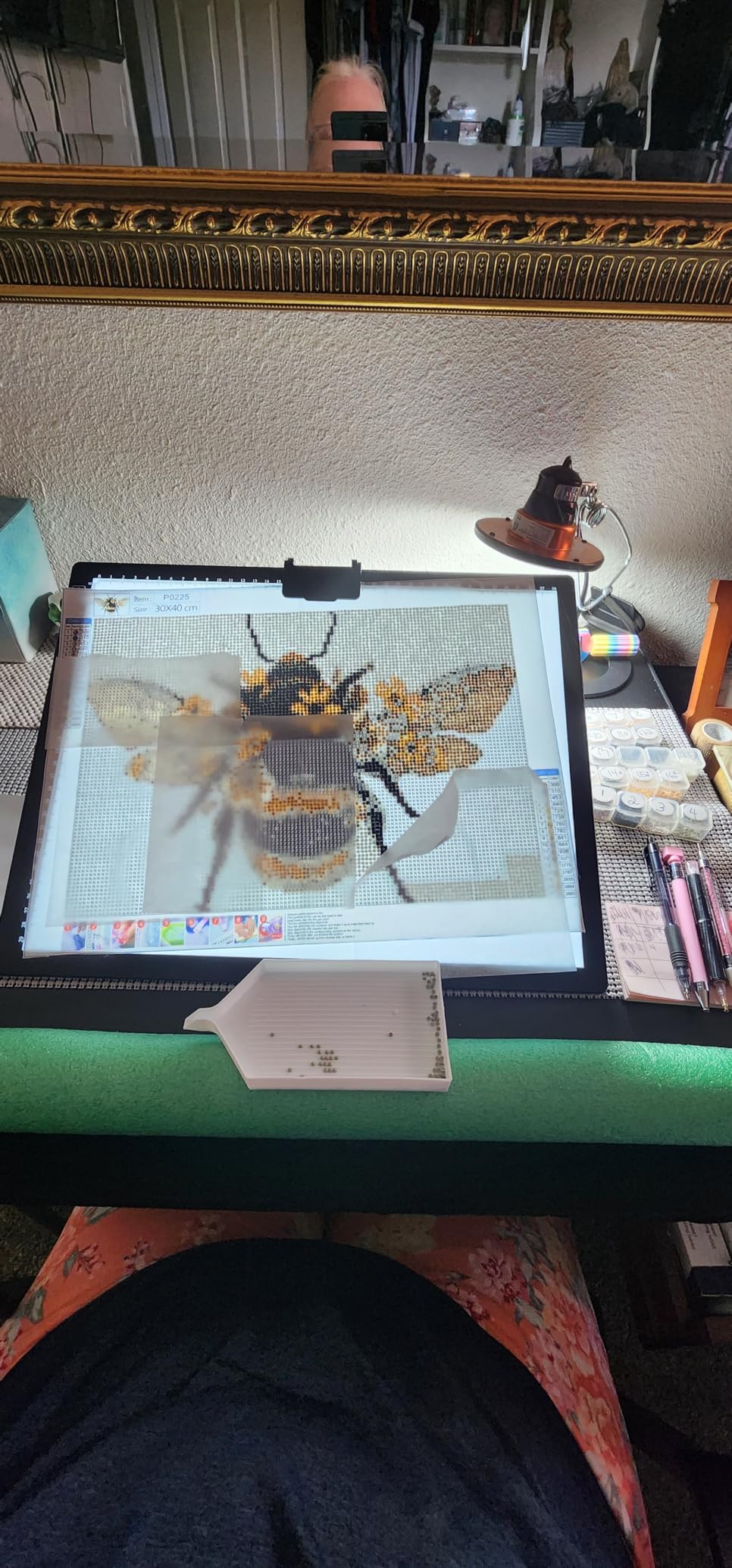 A3 Light Pad, Rechargeable Light Board for Diamond Painting, Tracing Light Box with Stand and Clip customer photo 1