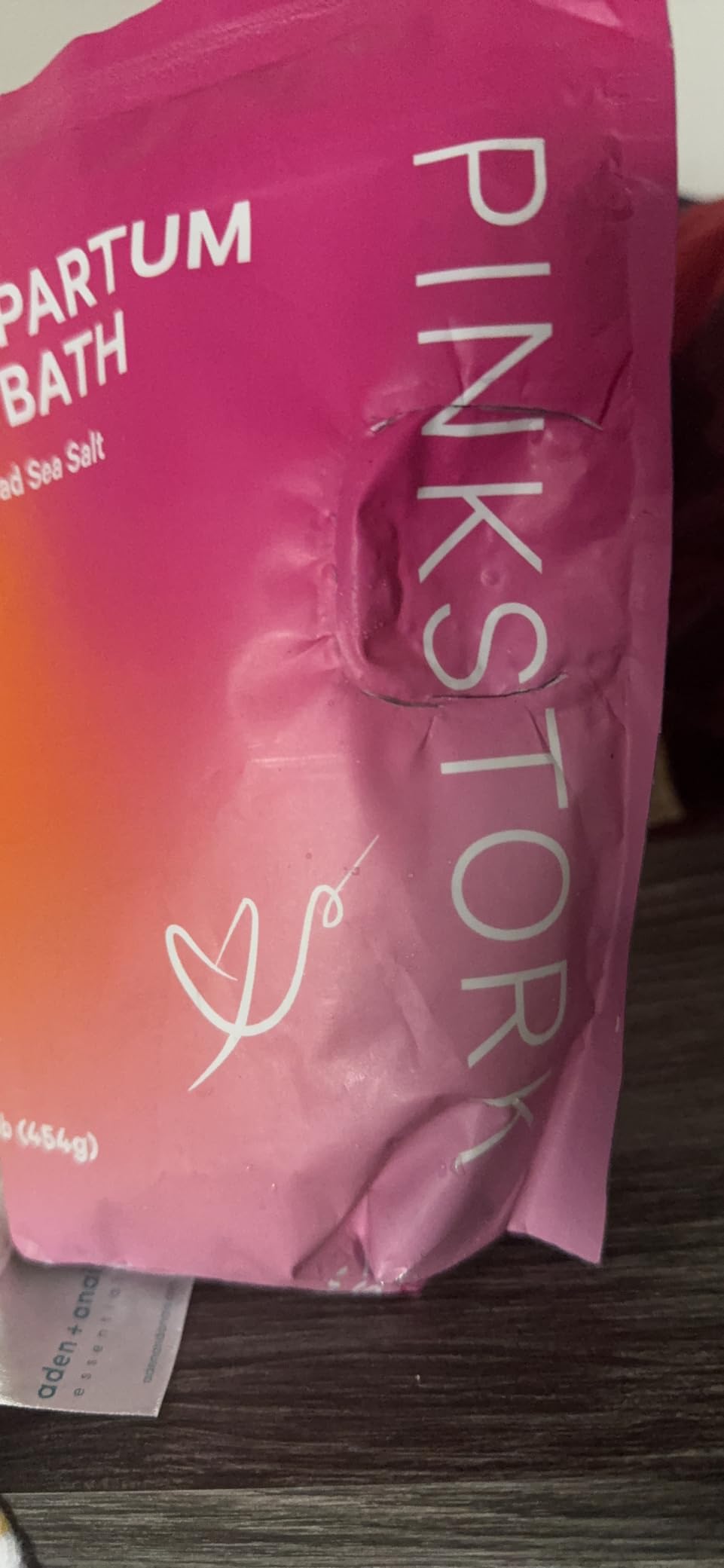Pink Stork Postpartum Sitz Bath Soak: Dead Sea Salt for Perineal Care & Cleansing, Postpartum Recovery, Labor and Delivery Essentials, Women-Owned, Unscented, 16 oz customer photo 1