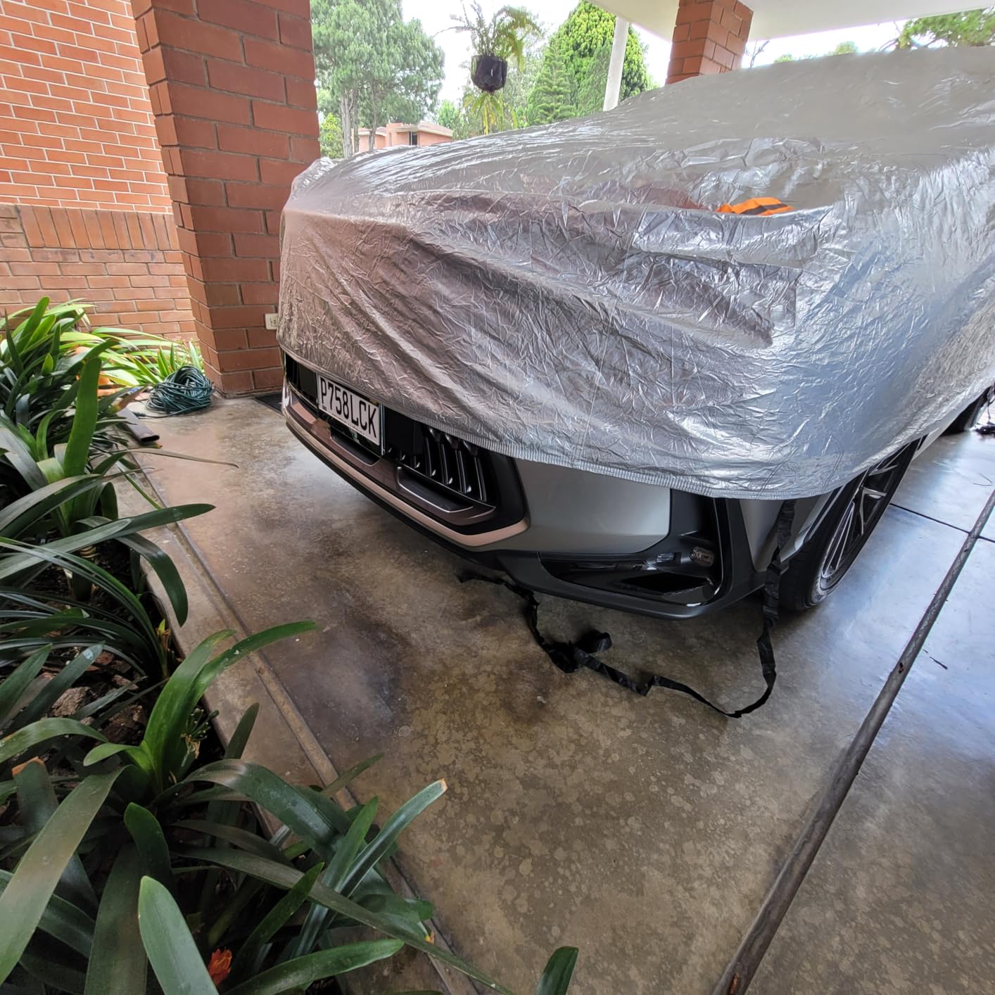 EzyShade 10-Layer Car Cover Waterproof All Weather - See Vehicle Size-Chart - Car Covers for Automobiles & Car Snow Cover - Full Exterior Covers - Winter Rain Sun SUV Sedan. Size A4 (See SizeChart) customer photo 2