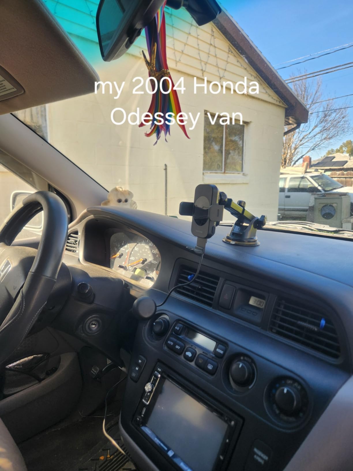 VANMASS Car Dashboard Phone Holder Universal Powerful Suction Cup Mount, Dash Windshield Air Vent Truck Stand Compatible with All Phones Black customer photo 2
