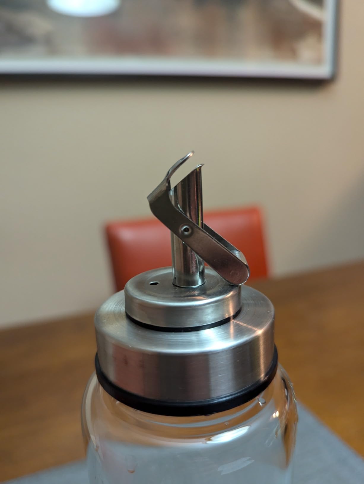Glass Olive Oil Dispenser Bottle Shatterproof and Leakproof with Stainless Steel Spouts High Temperature Resistant 17oz customer photo 2