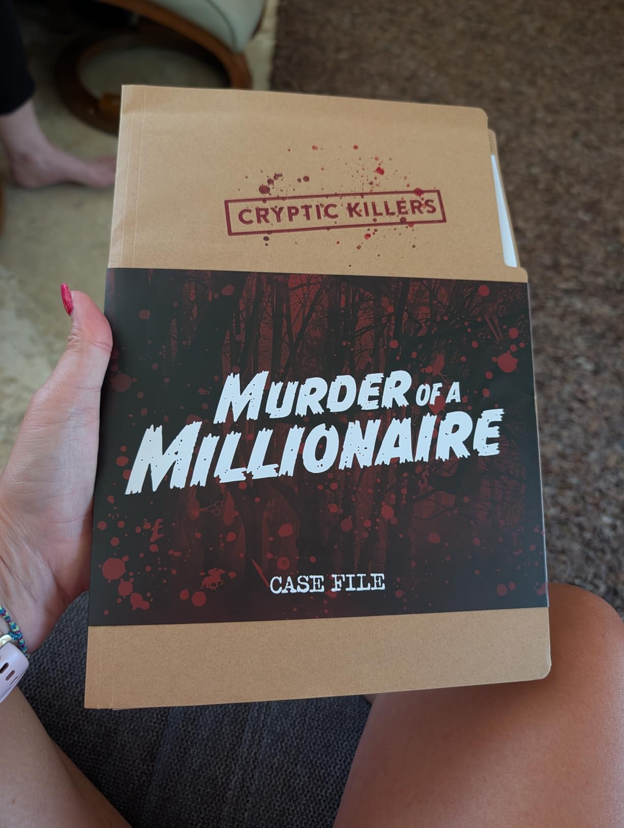 Cryptic Killers Unsolved Murder Mystery Game - Cold Case File Investigation - Murder of a Millionaire customer photo 2