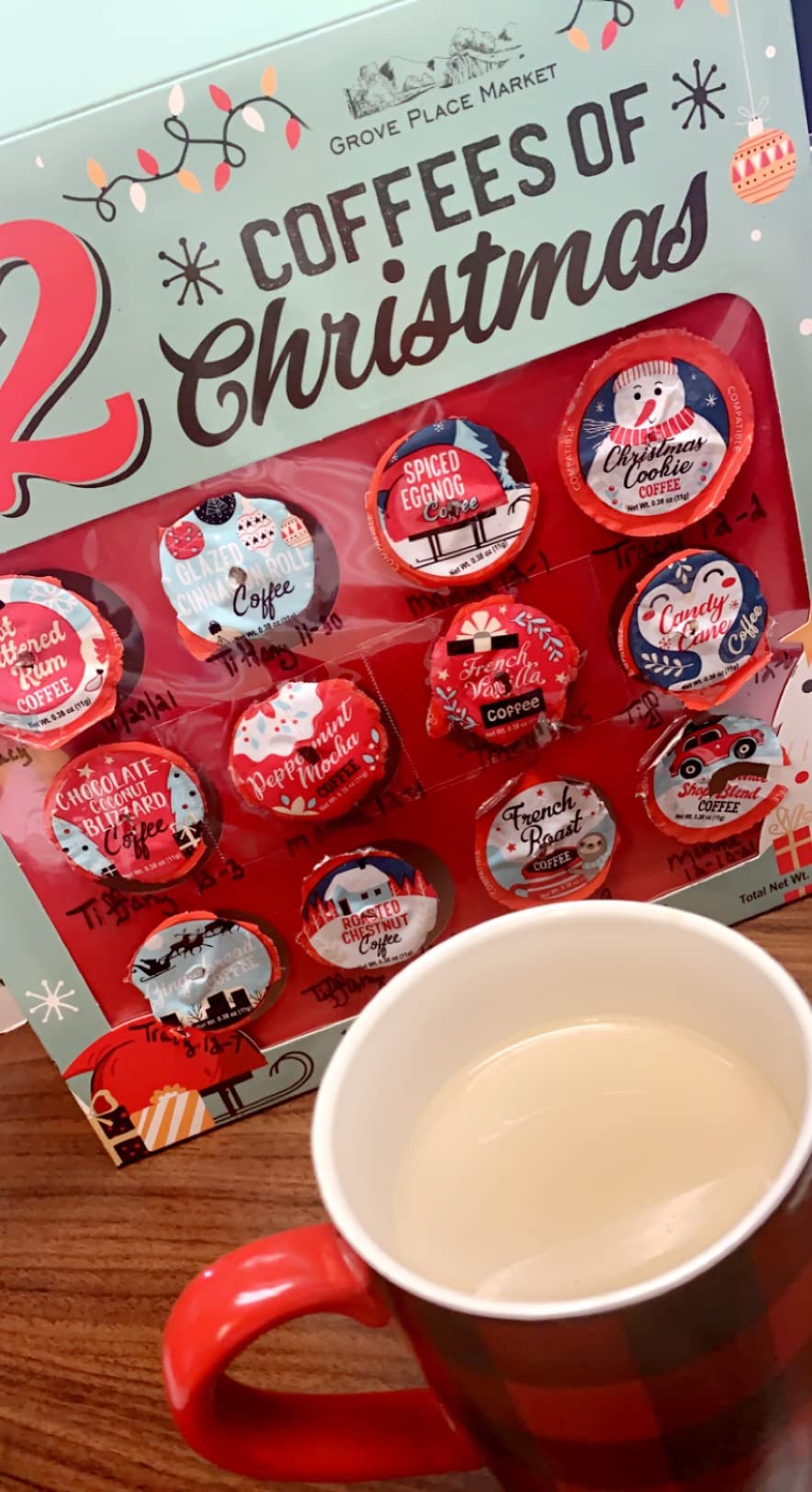 12 Coffees of Christmas - 12 K cups Premium Holiday Gift Set Gourmet Coffee customer photo 1