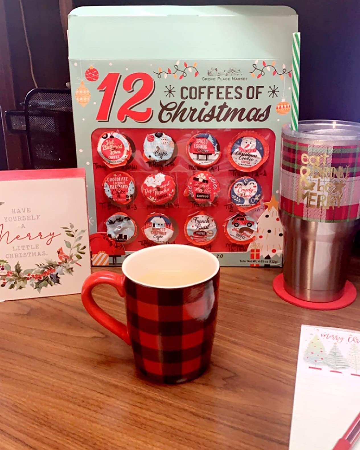 12 Coffees of Christmas - 12 K cups Premium Holiday Gift Set Gourmet Coffee customer photo 2