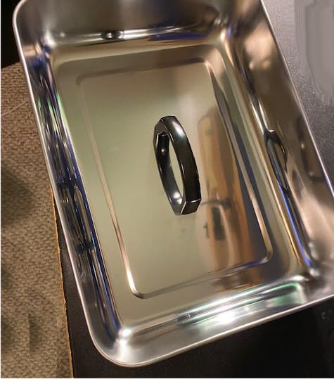 HaSteeL Rectangular Basting Cover, Stainless Steel Cheese Melting Dome Steaming Cover Lid, Heavy Duty Griddle Grill Accessories customer photo 1
