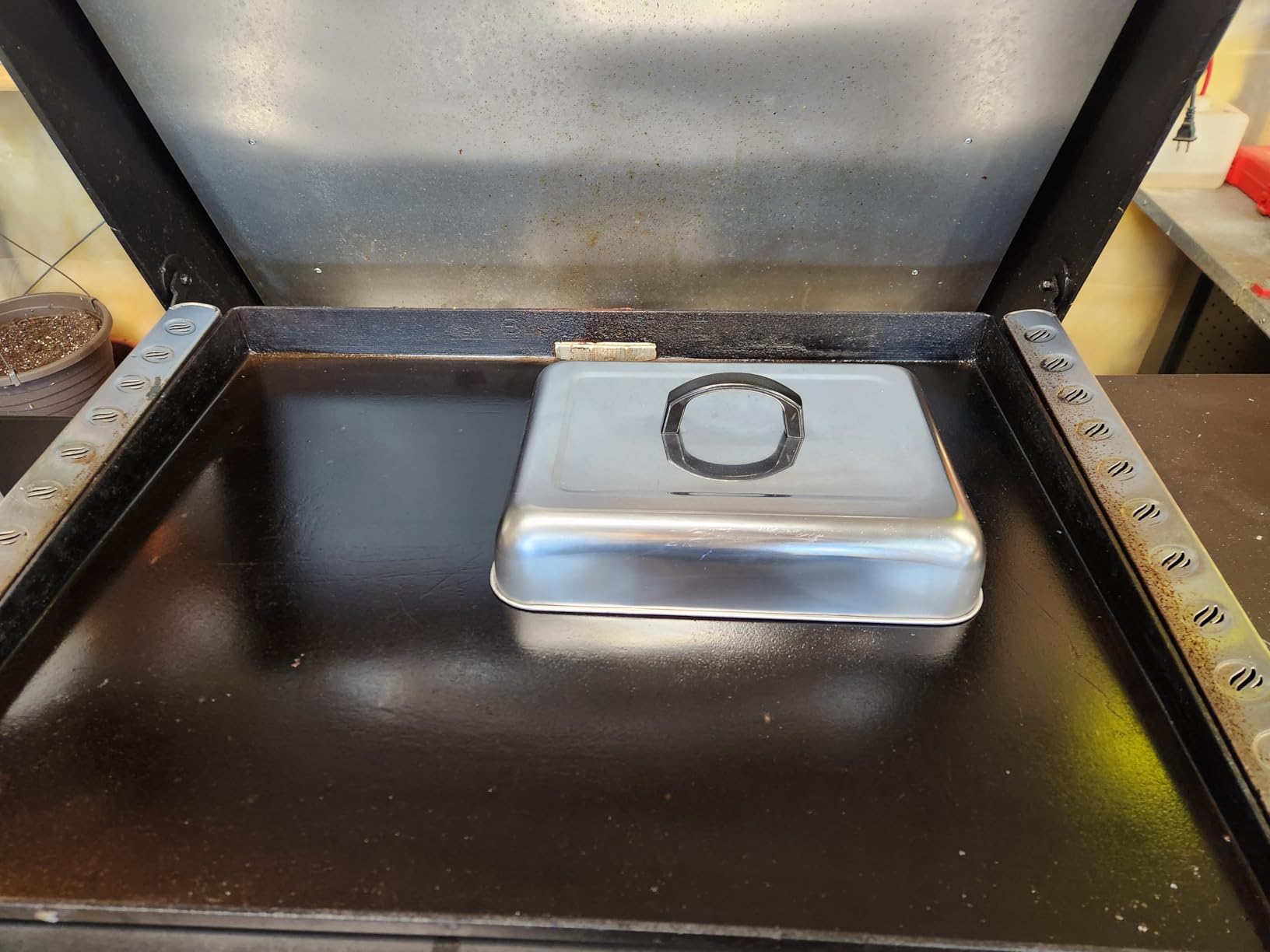 HaSteeL Rectangular Basting Cover, Stainless Steel Cheese Melting Dome Steaming Cover Lid, Heavy Duty Griddle Grill Accessories customer photo 2