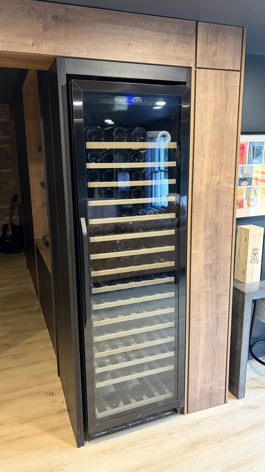 24 Inch Wine Cooler Refrigerator, 179 Bottles Professional Wine Cellars with Powerful Compressor, Quiet Operation and Elegant Design customer photo 1