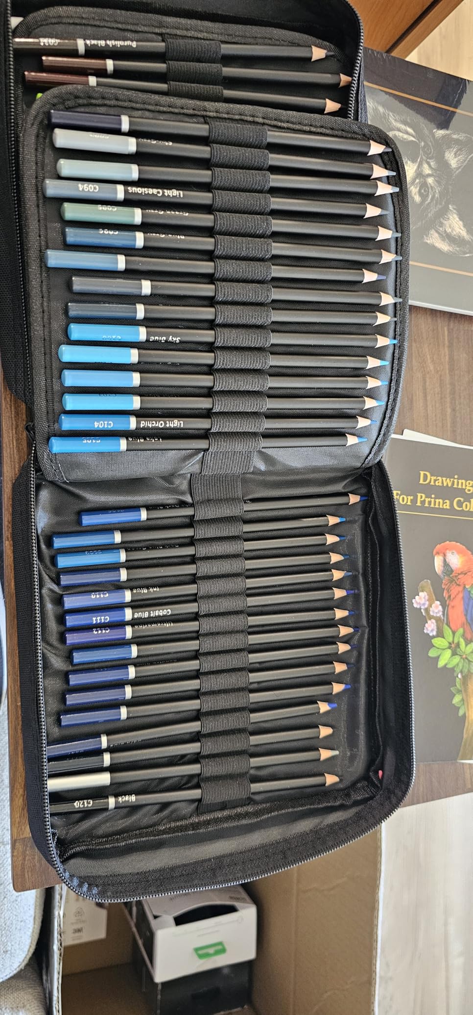 PRINA Art Supplies 120 Colors Colored Pencils Set for Adults Coloring Books with Sketchbook, Professional Vibrant Artists Coloring Pencils for Drawing Sketching Blending Shading, Soft Core Oil Based customer photo 2
