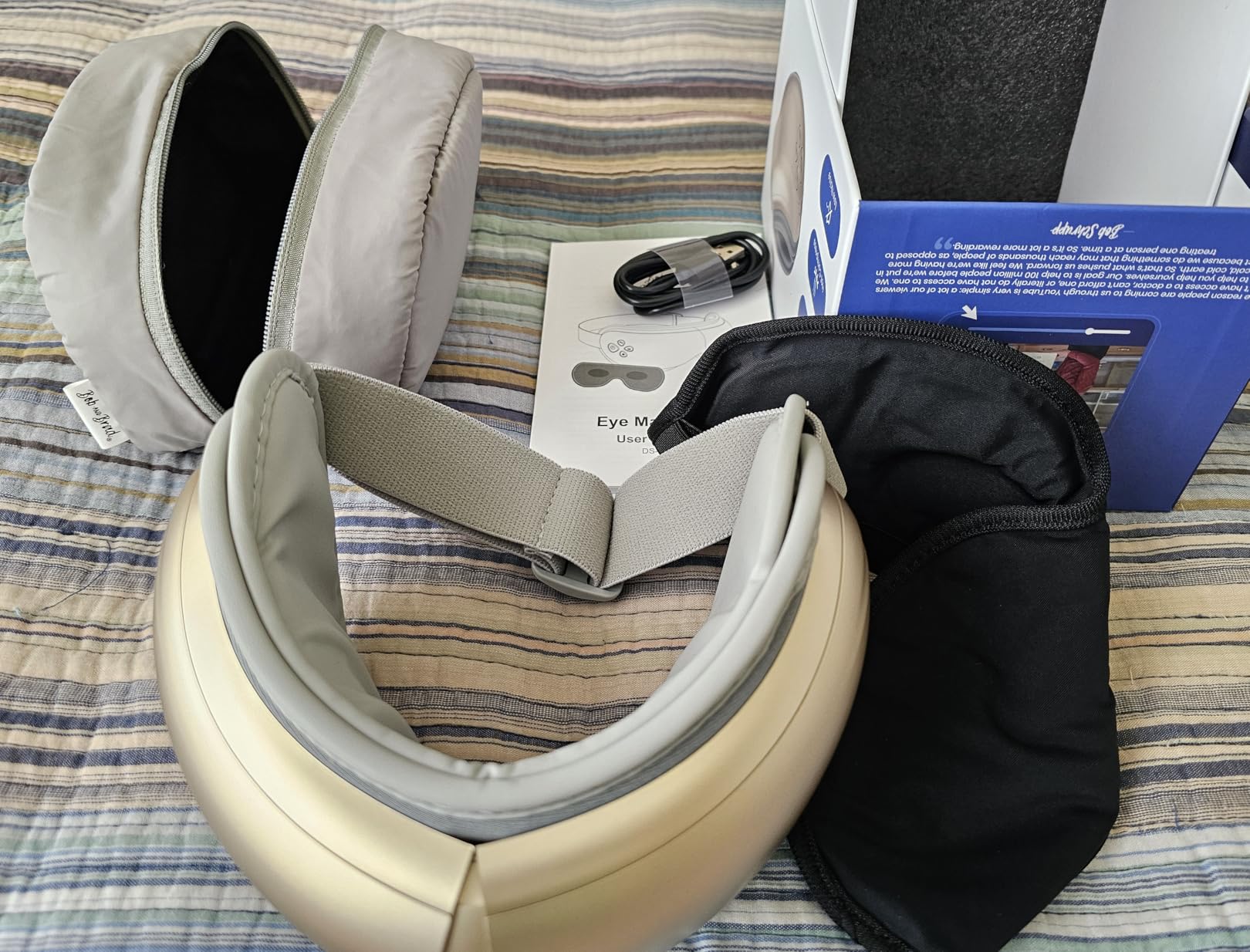BOB AND BRAD Eye Massager FSA Eligible/HSA Eligible, EyeOasis 2 Heated Eye Mask for Migraines with Music, Smart Migraine Massager Warm Compress Therapy customer photo 1