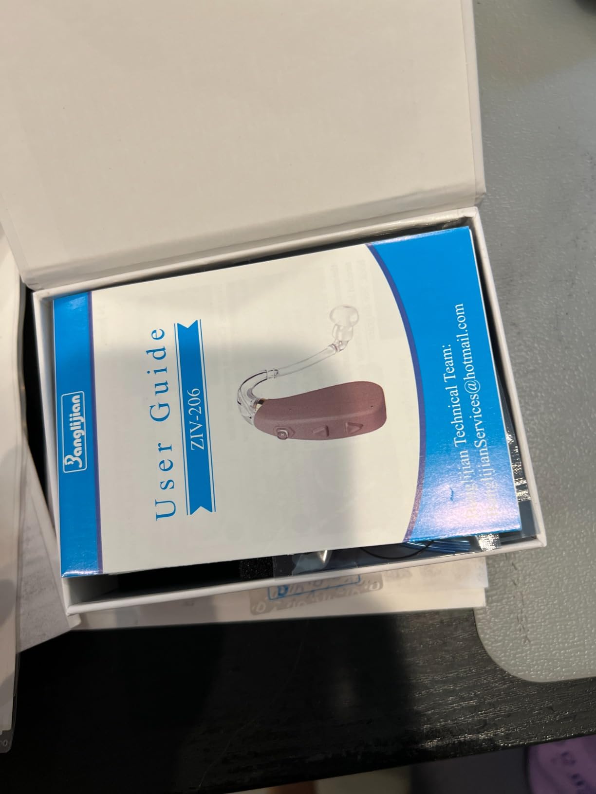 Banglijian Rechargeable Hearing Aid for Moderate to Severe Hearing Loss Ziv-206 for Seniors Adults with Noise Reduction Adaptive Feedback Cancellation-Two Types of Sound Tubes(Two Units) customer photo 1